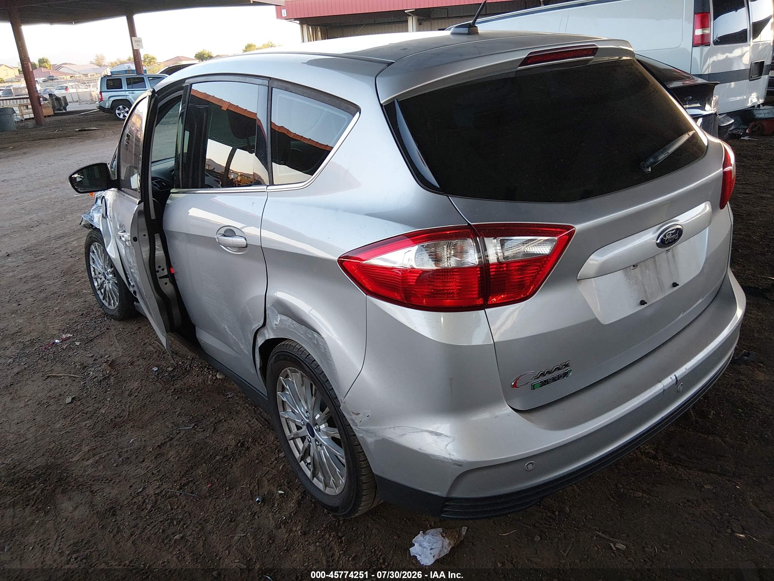 2014 Ford C-max Energi Sel Silver vin: 1FADP5CU2EL519023