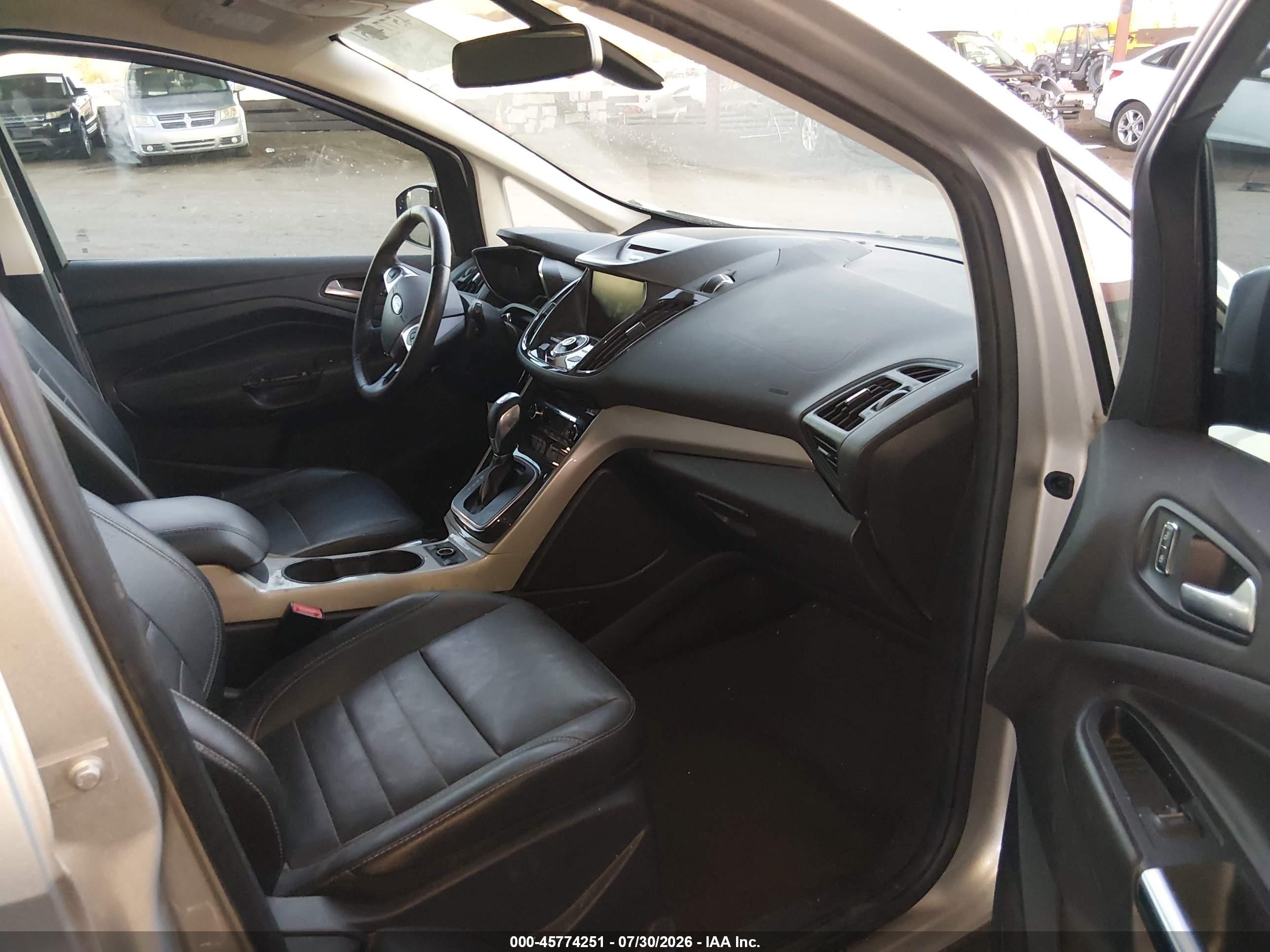 2014 Ford C-max Energi Sel Silver vin: 1FADP5CU2EL519023