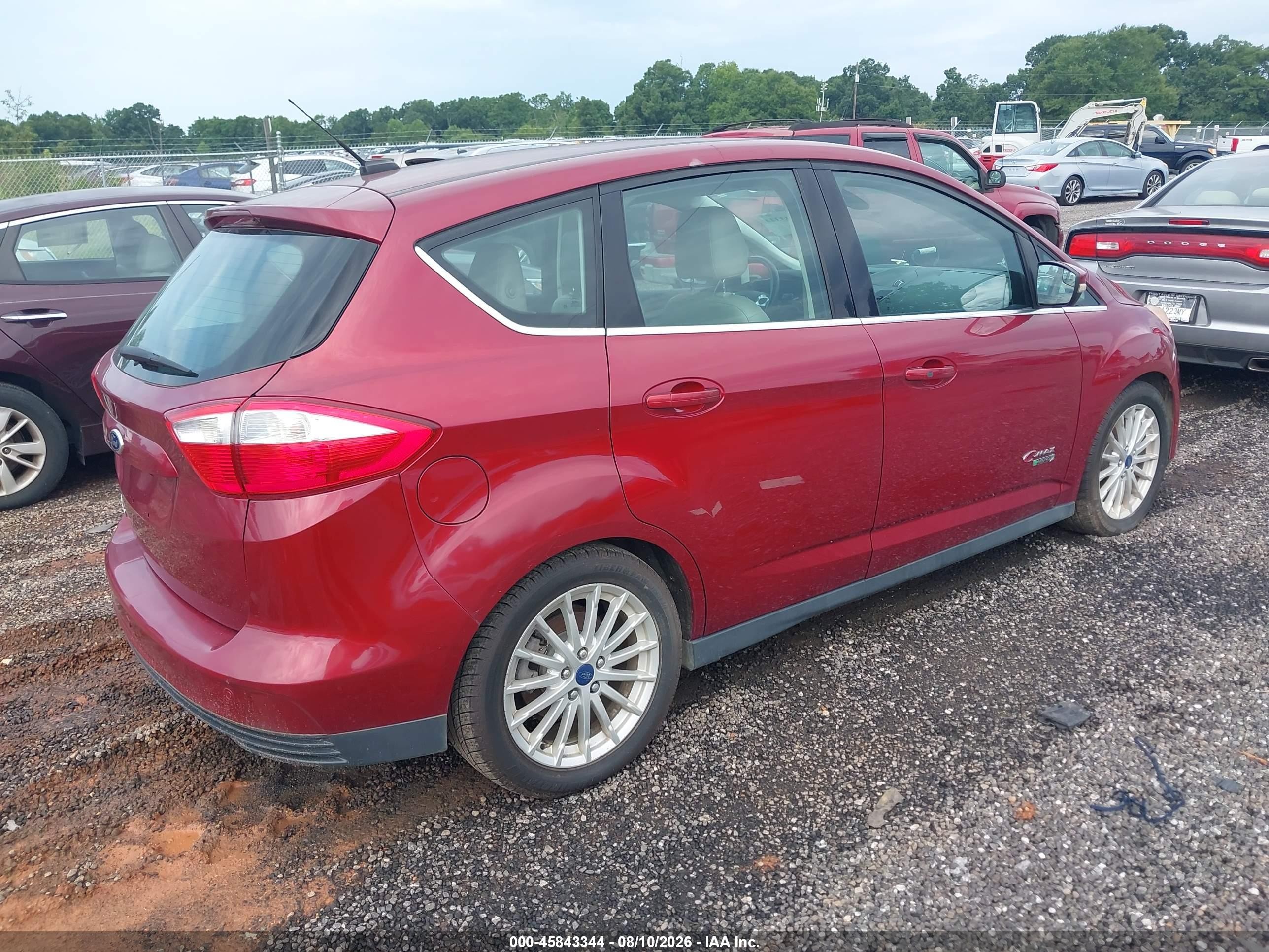 2014 Ford C-max Energi Sel Red vin: 1FADP5CU2EL520771