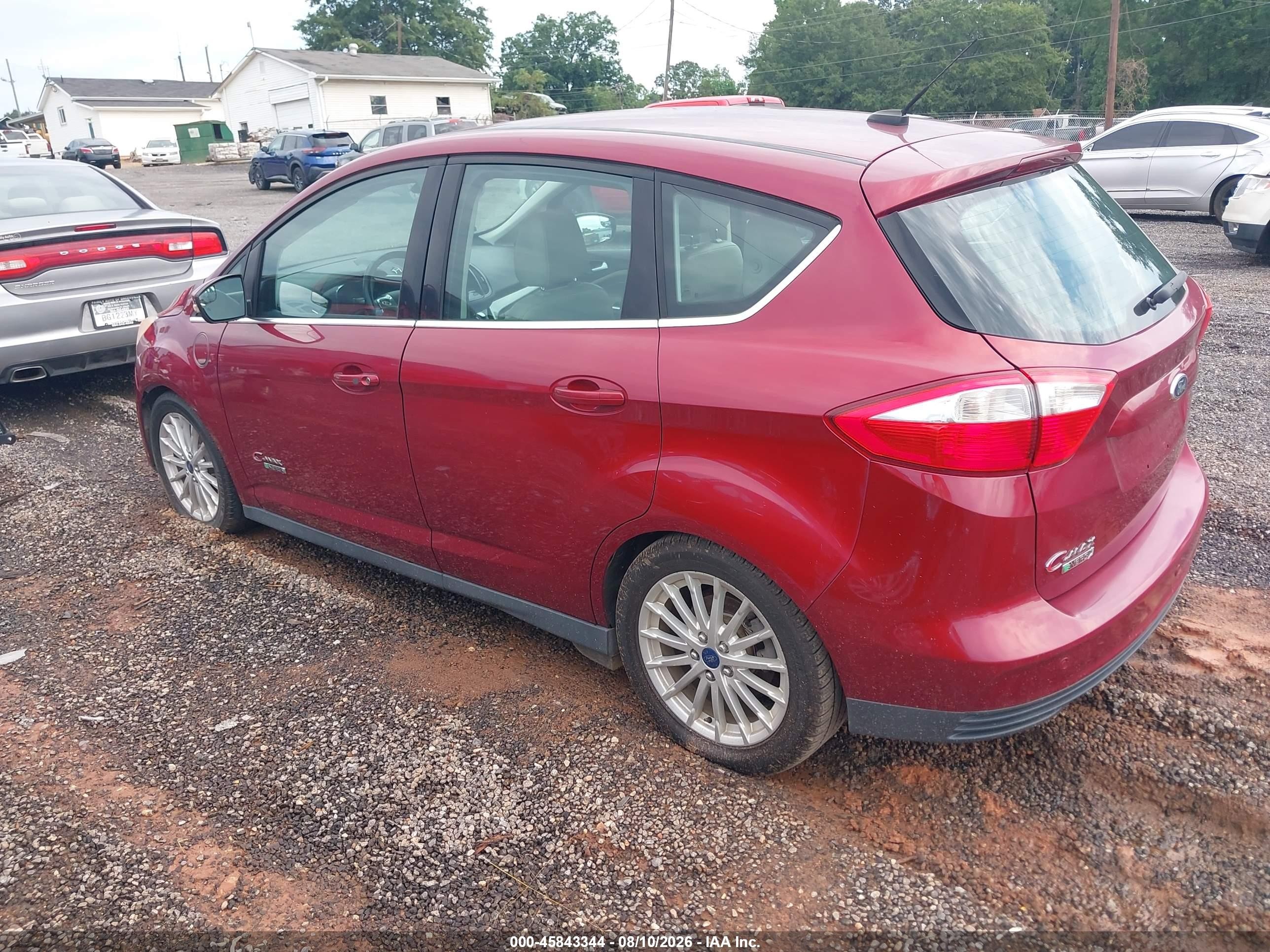 2014 Ford C-max Energi Sel Red vin: 1FADP5CU2EL520771