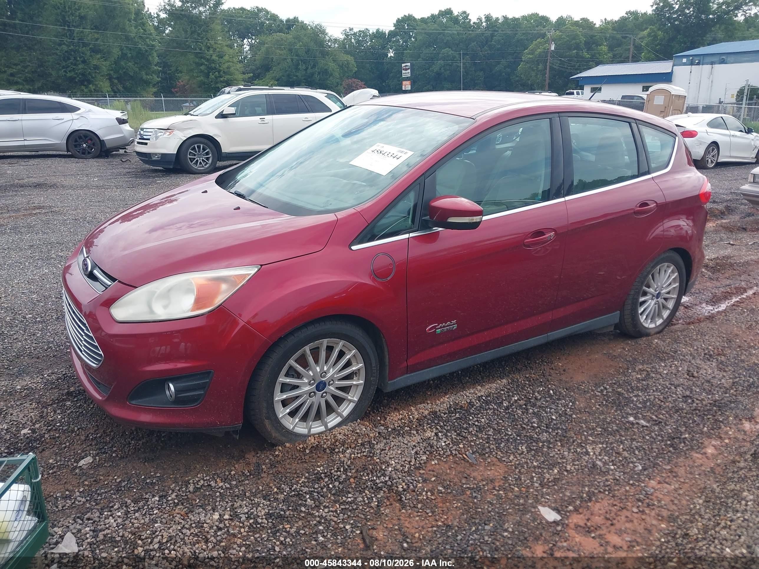 2014 Ford C-max Energi Sel Red vin: 1FADP5CU2EL520771