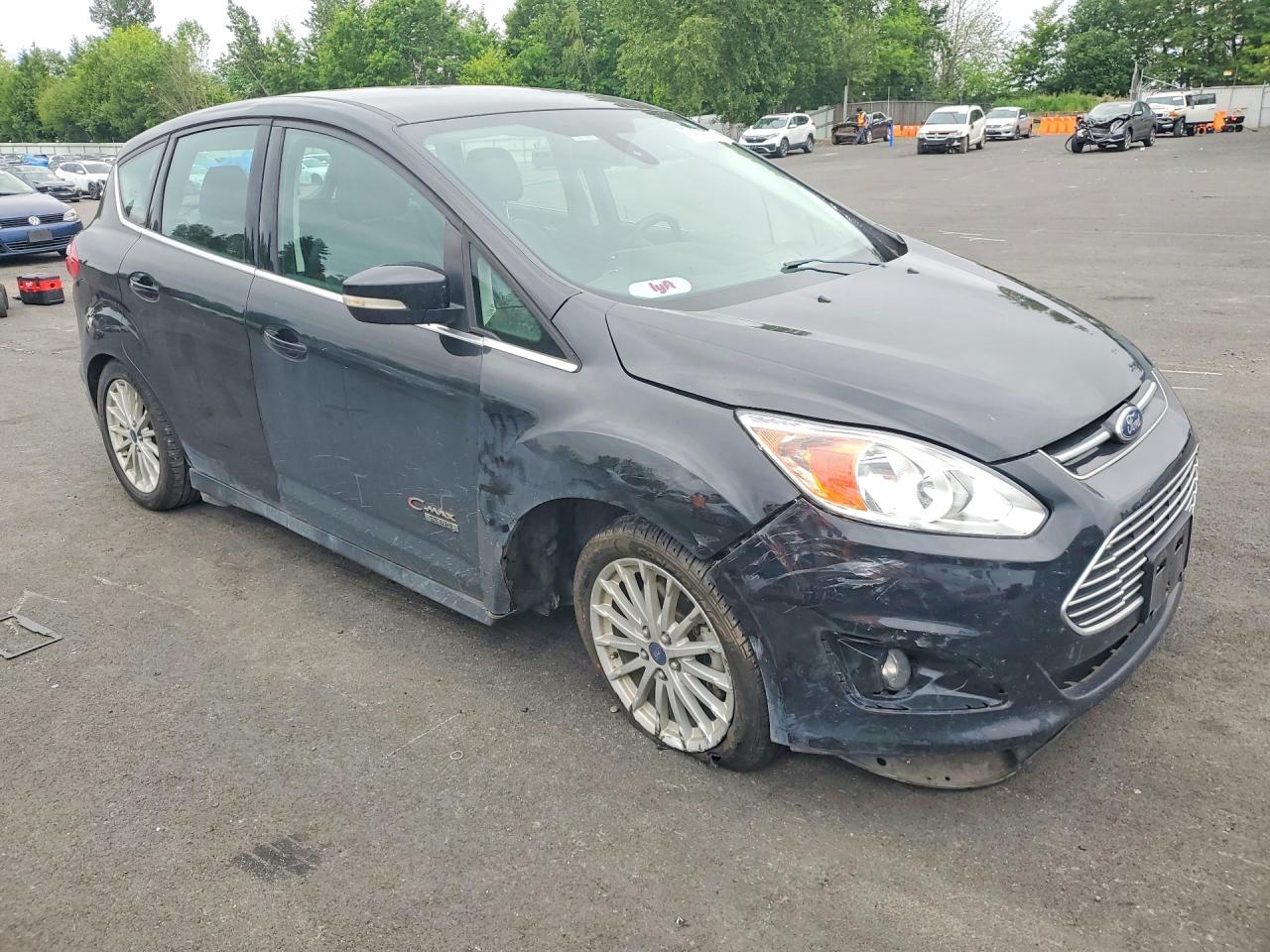 2015 Ford C-max Premium Sel Black vin: 1FADP5CU2FL100252