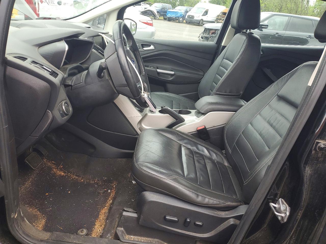 2015 Ford C-max Premium Sel Black vin: 1FADP5CU2FL100252