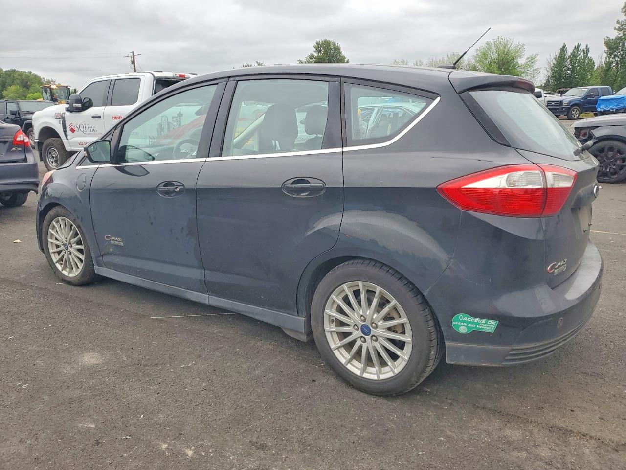 2015 Ford C-max Premium Sel Black vin: 1FADP5CU2FL100252