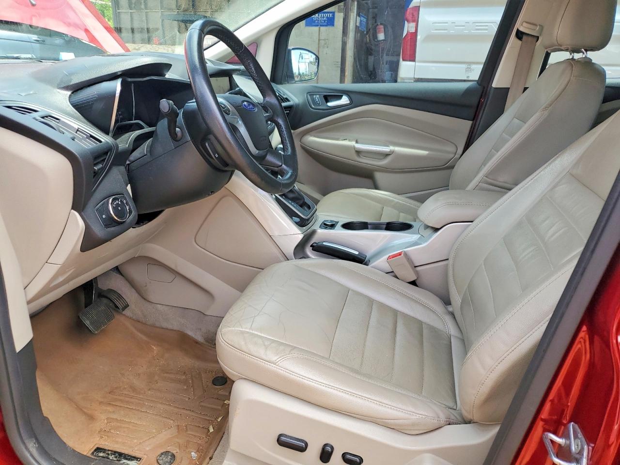 2015 Ford C-max Premium Sel Maroon vin: 1FADP5CU2FL101644