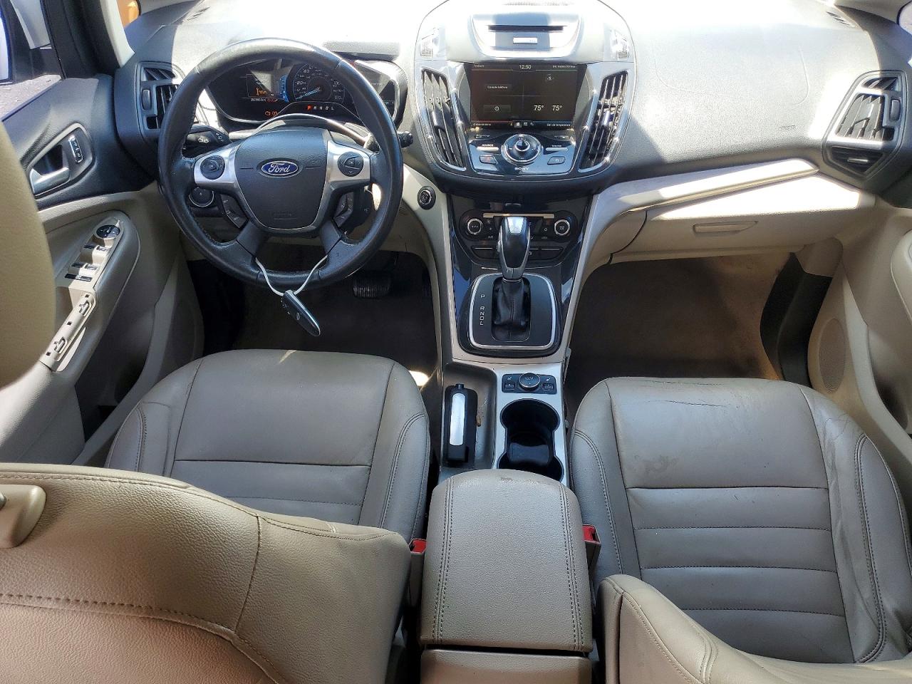 2015 Ford C-max Premium Sel White vin: 1FADP5CU2FL108187