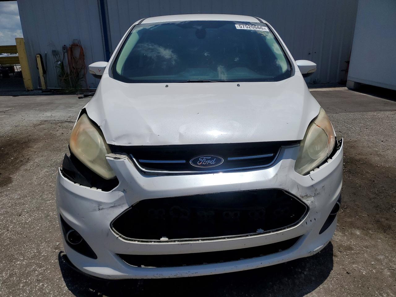 2015 Ford C-max Premium Sel White vin: 1FADP5CU2FL108187