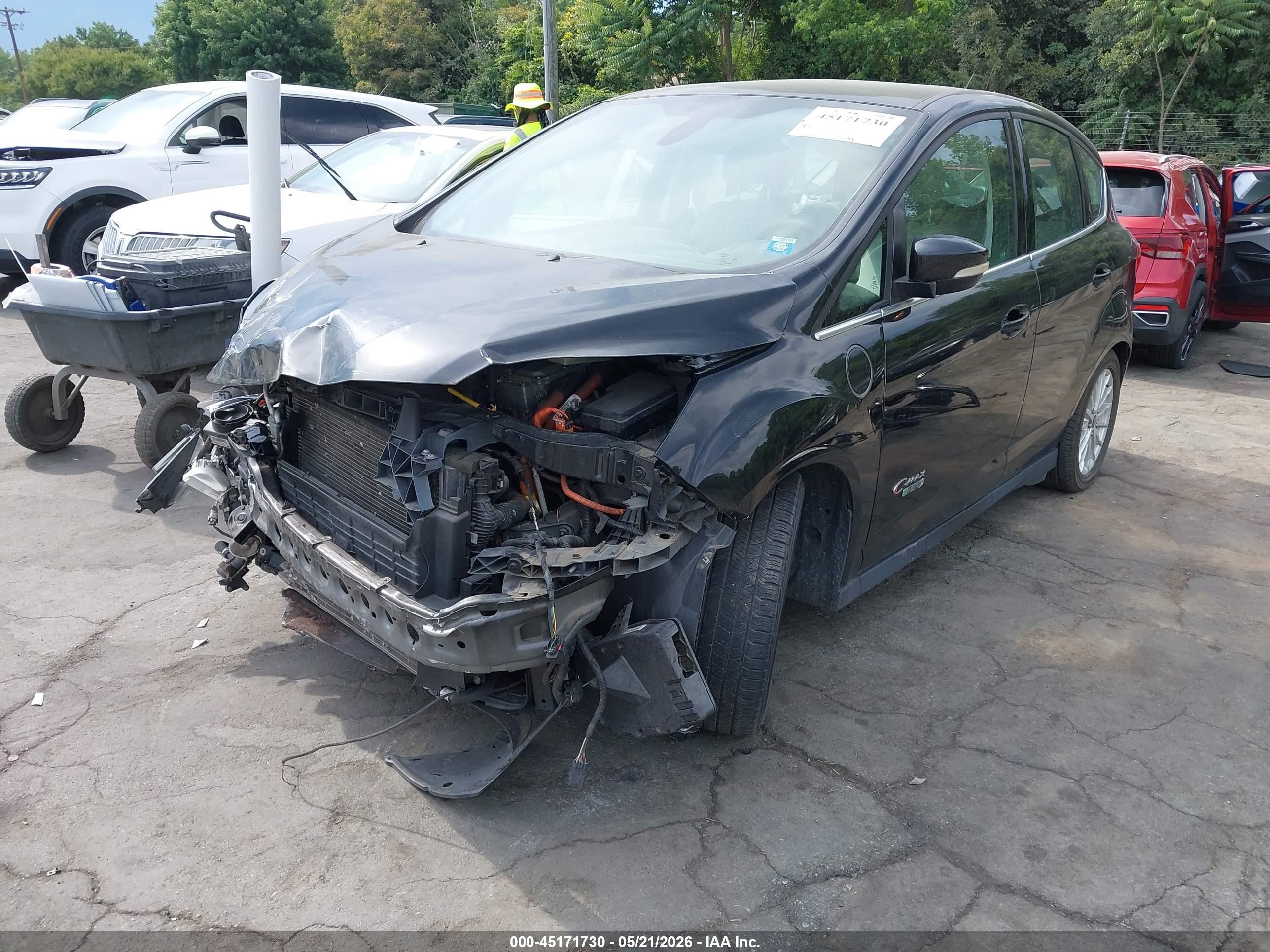 2015 Ford C-max Energi Sel Black vin: 1FADP5CU2FL109081