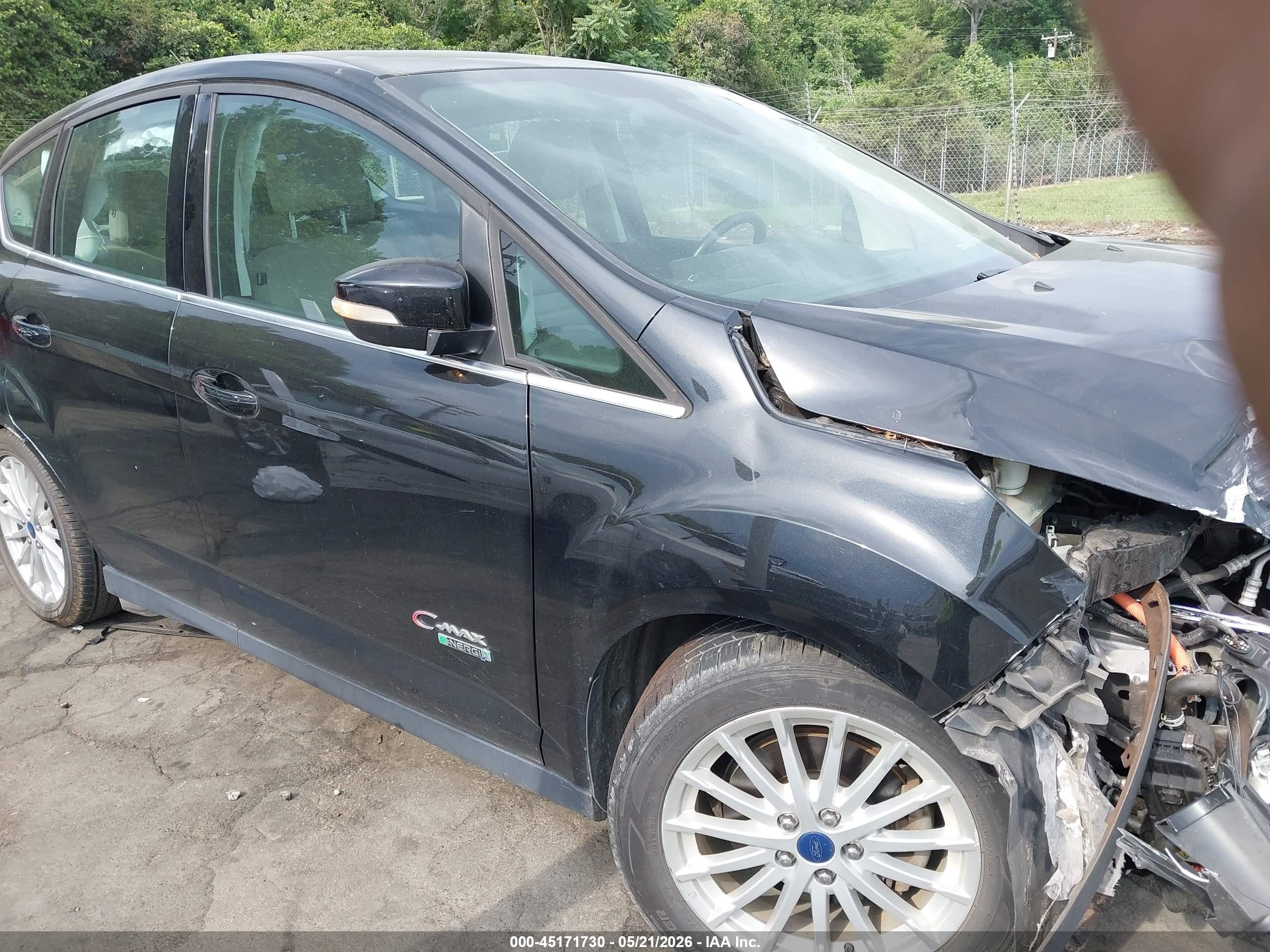 2015 Ford C-max Energi Sel Black vin: 1FADP5CU2FL109081