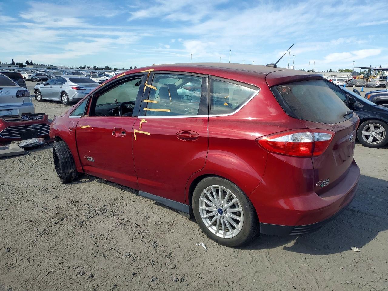 2015 Ford C-max Premium Sel Красный vin: 1FADP5CU2FL112255