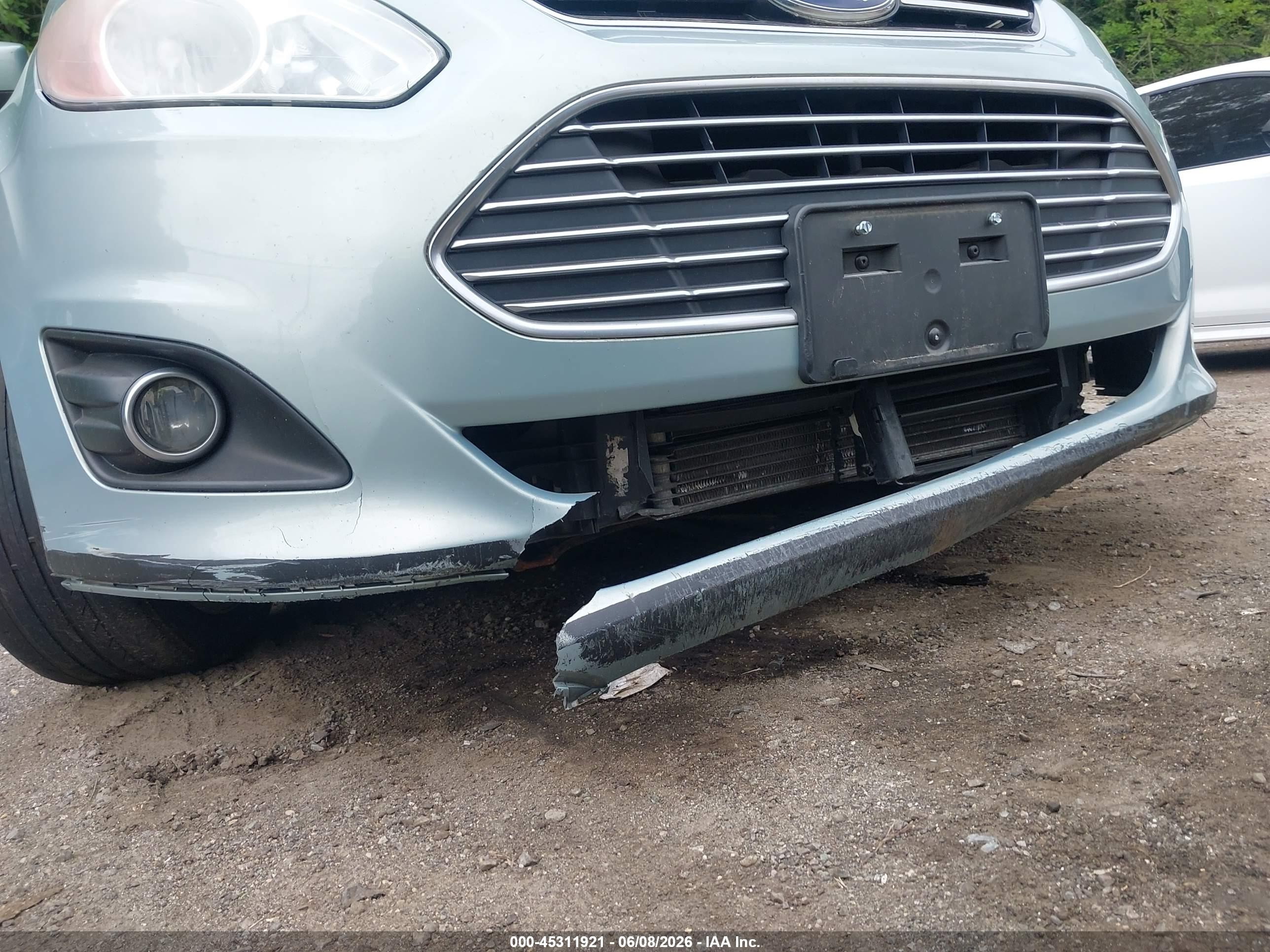 2013 Ford C-max Energi Sel Light Blue vin: 1FADP5CU3DL531230