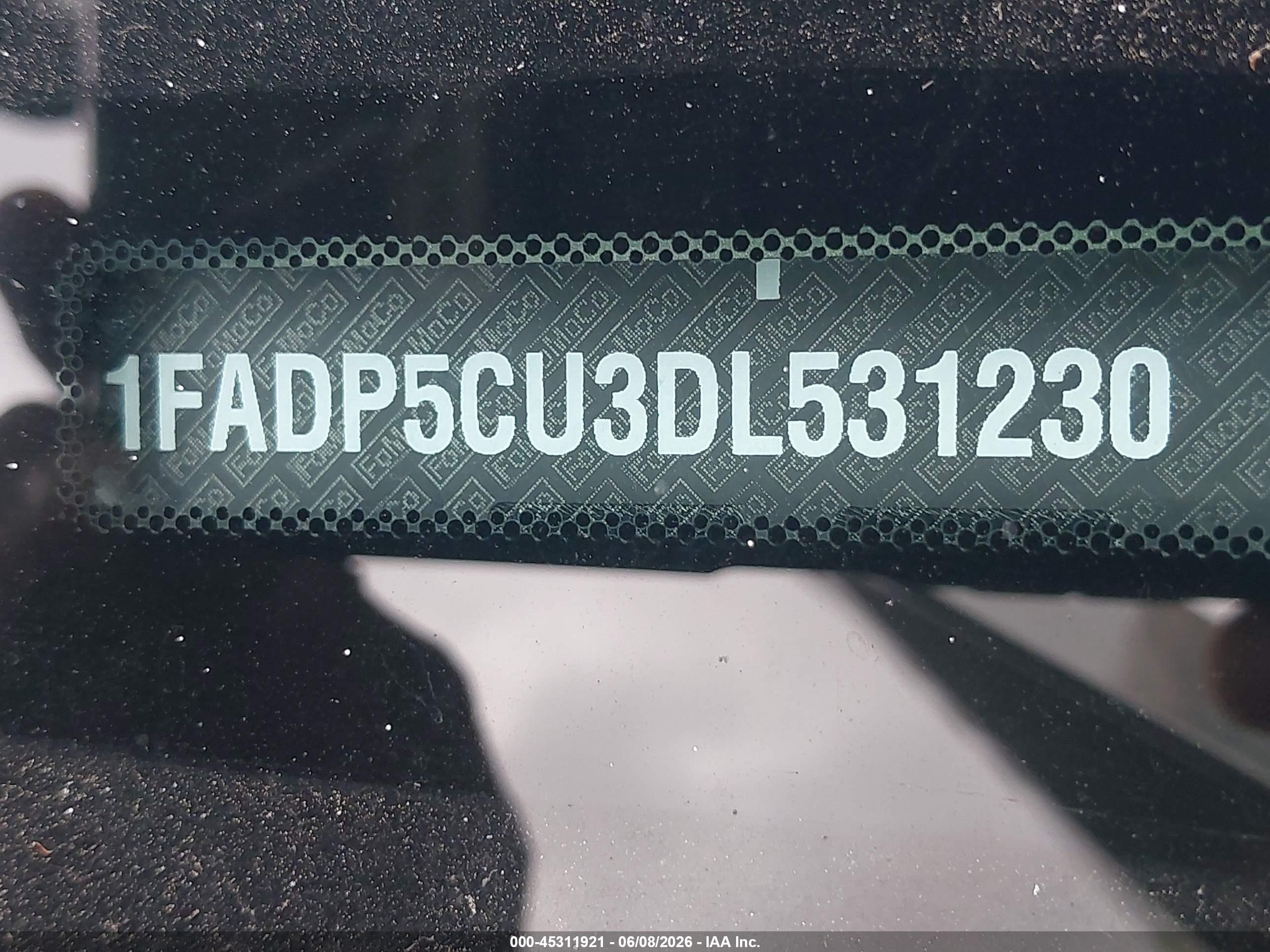 2013 Ford C-max Energi Sel Light Blue vin: 1FADP5CU3DL531230
