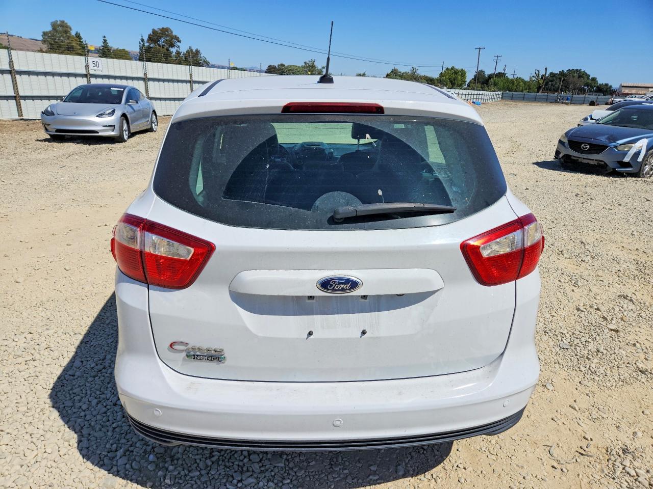 2013 Ford C-max Premium White vin: 1FADP5CU3DL536623