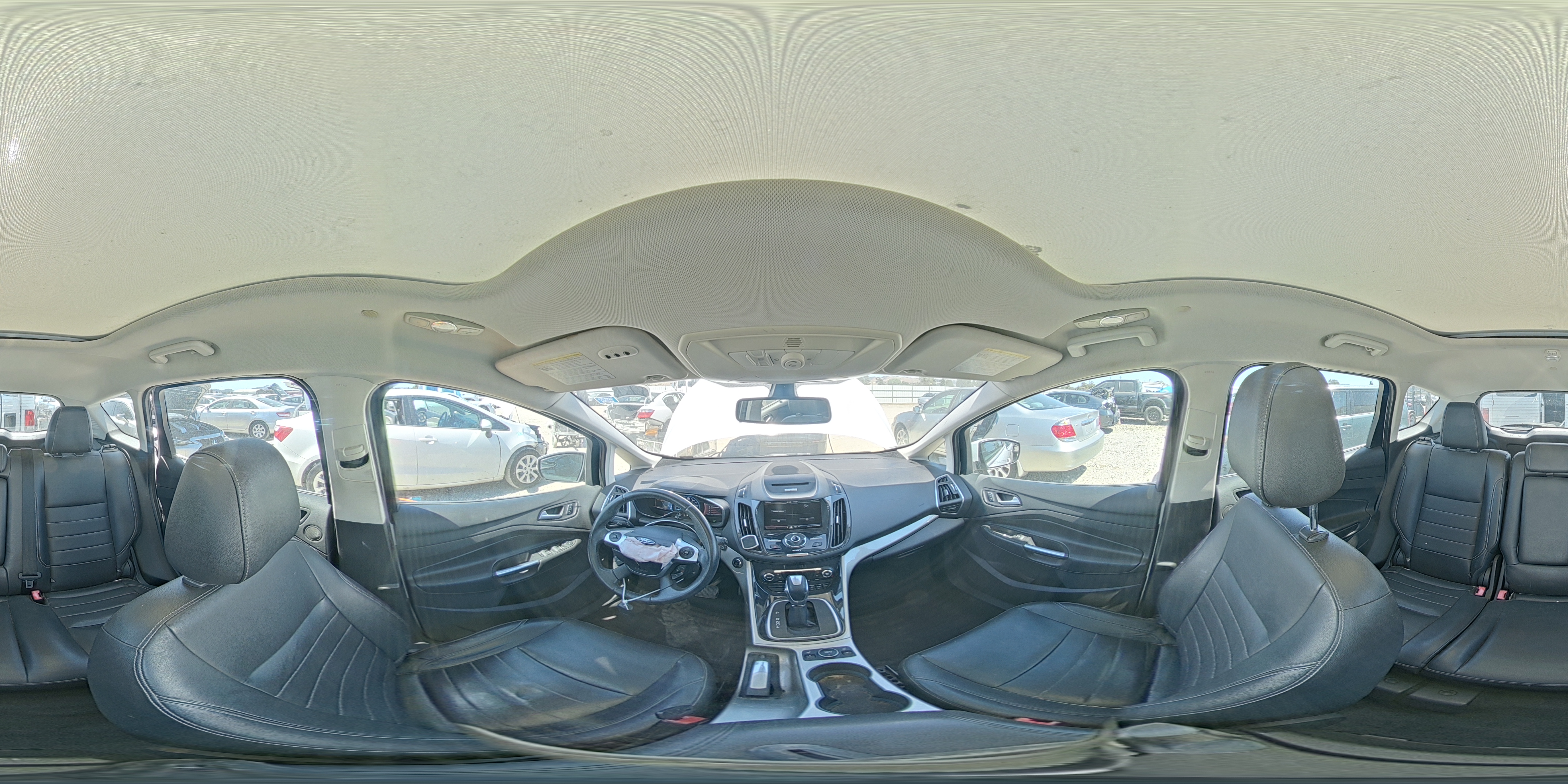 2013 Ford C-max Premium White vin: 1FADP5CU3DL536623