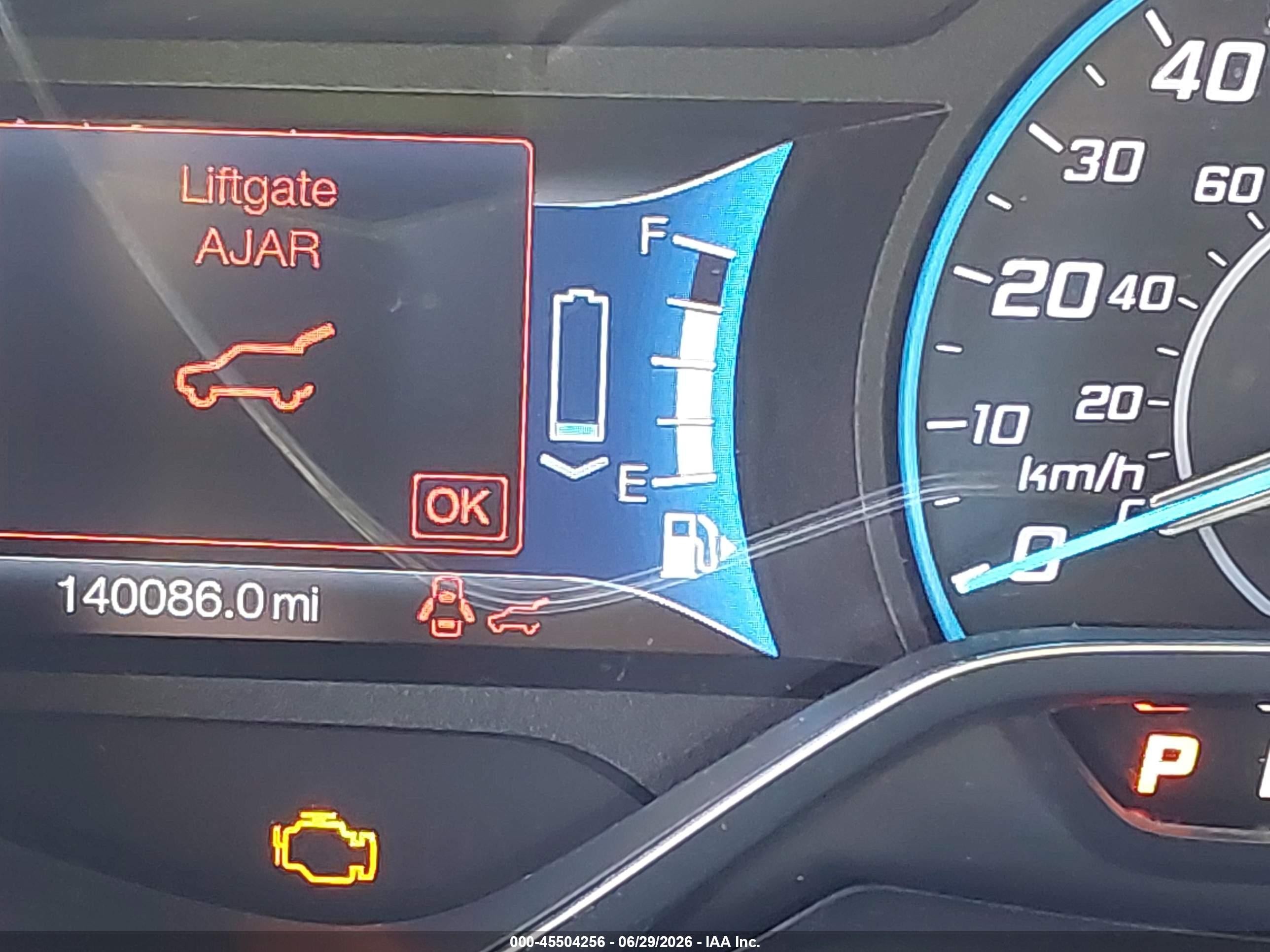 2013 Ford C-max Energi Sel Light Blue vin: 1FADP5CU3DL536640