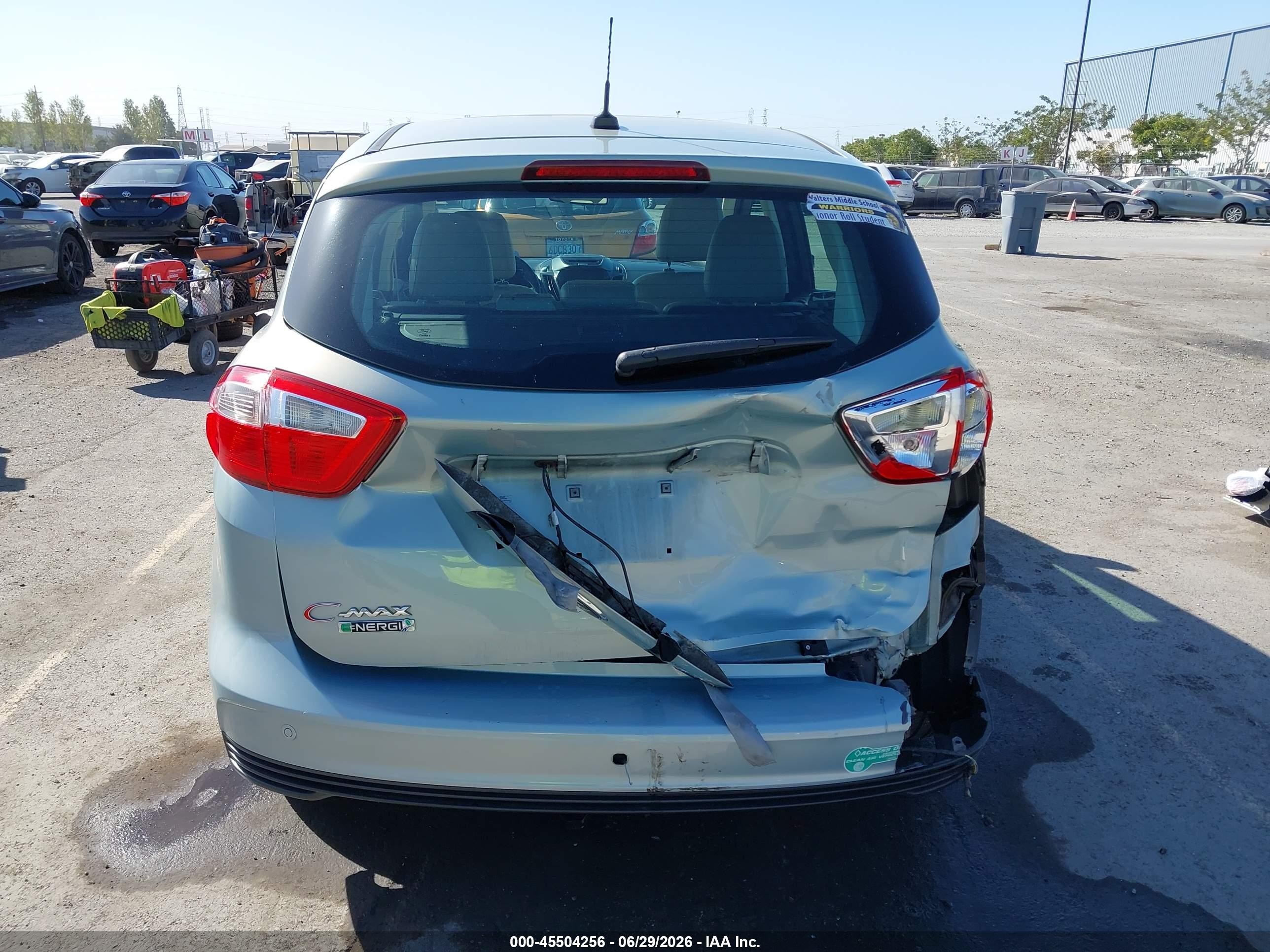 2013 Ford C-max Energi Sel Light Blue vin: 1FADP5CU3DL536640