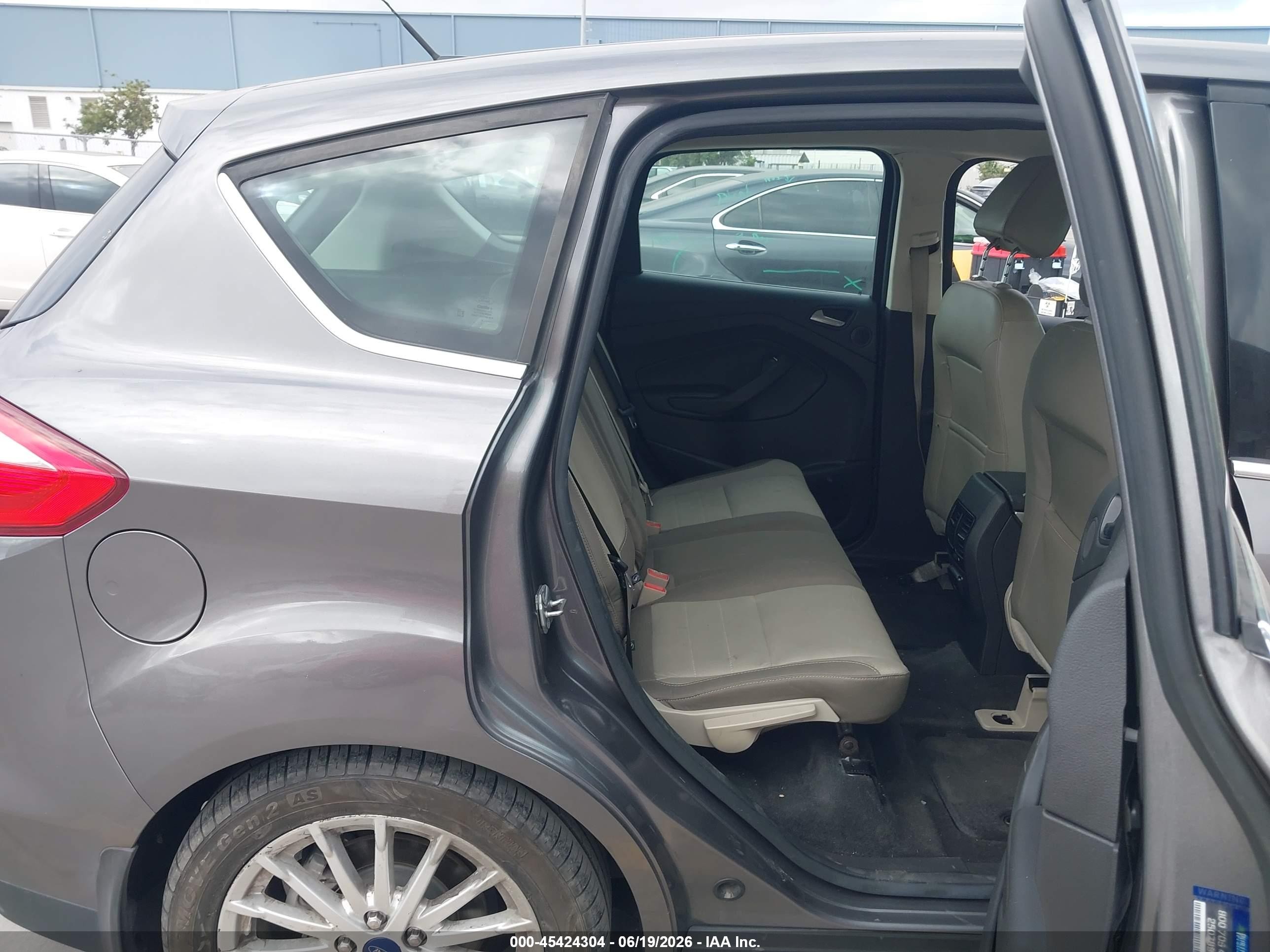 2013 Ford C-max Energi Sel Gray vin: 1FADP5CU3DL557214