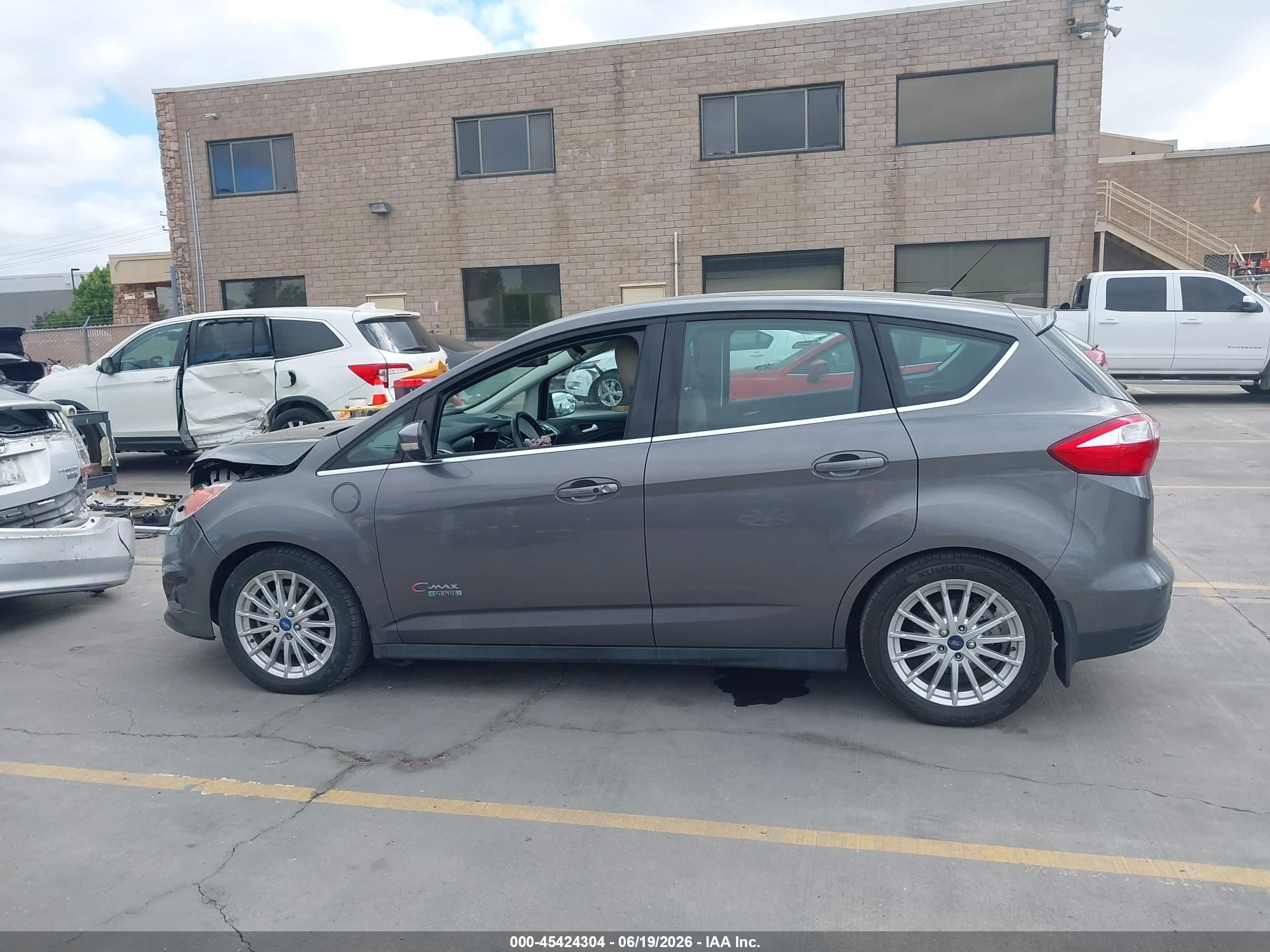 2013 Ford C-max Energi Sel Gray vin: 1FADP5CU3DL557214