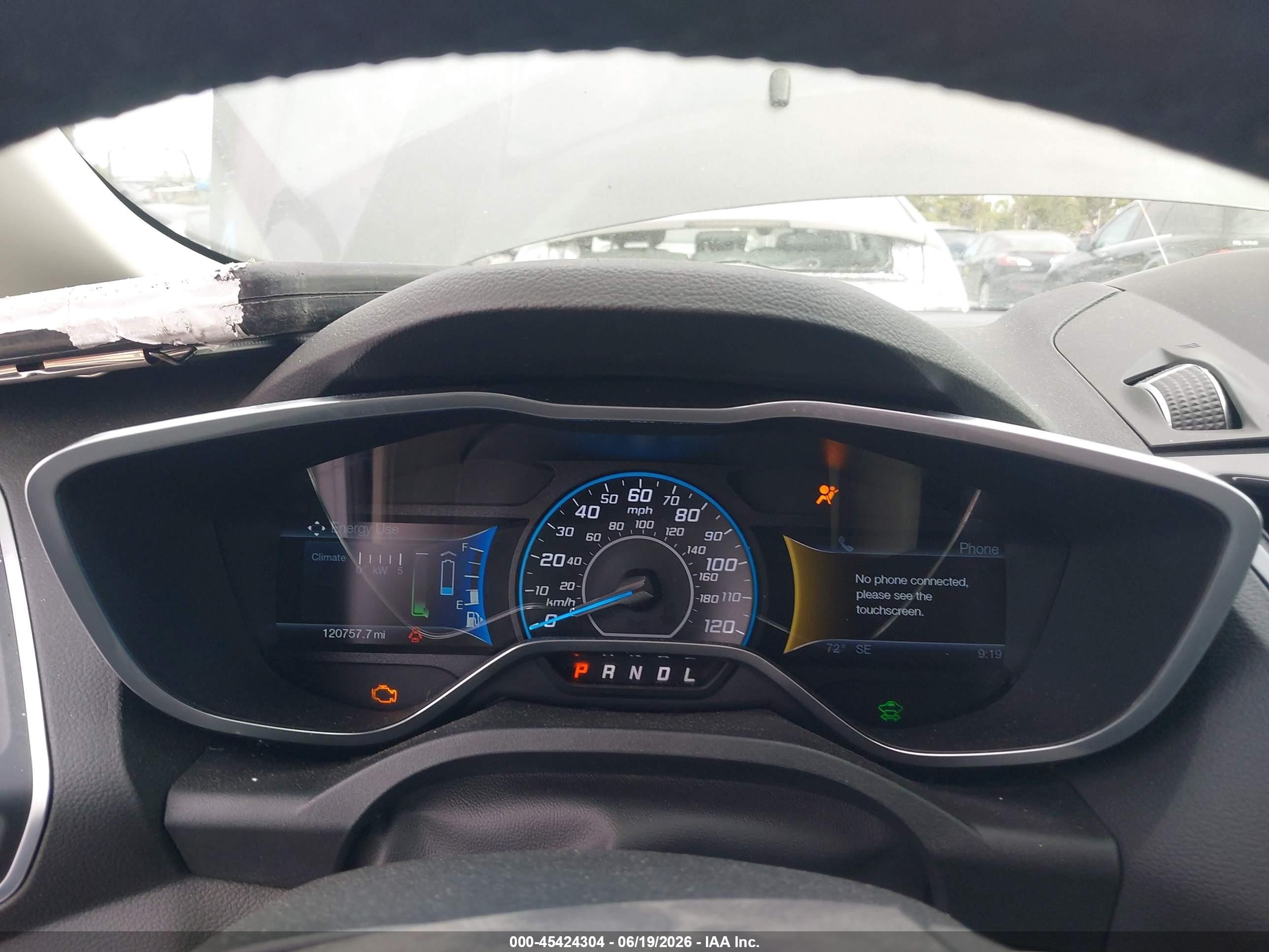2013 Ford C-max Energi Sel Gray vin: 1FADP5CU3DL557214