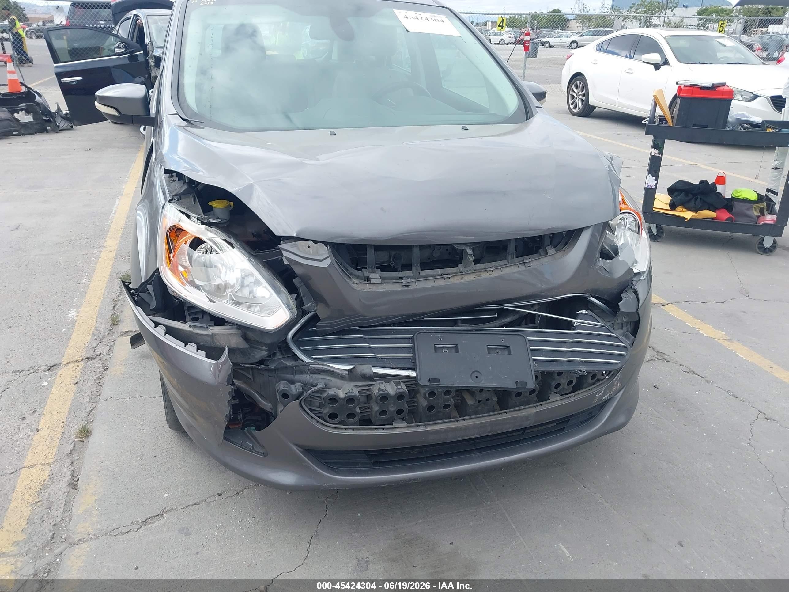 2013 Ford C-max Energi Sel Gray vin: 1FADP5CU3DL557214