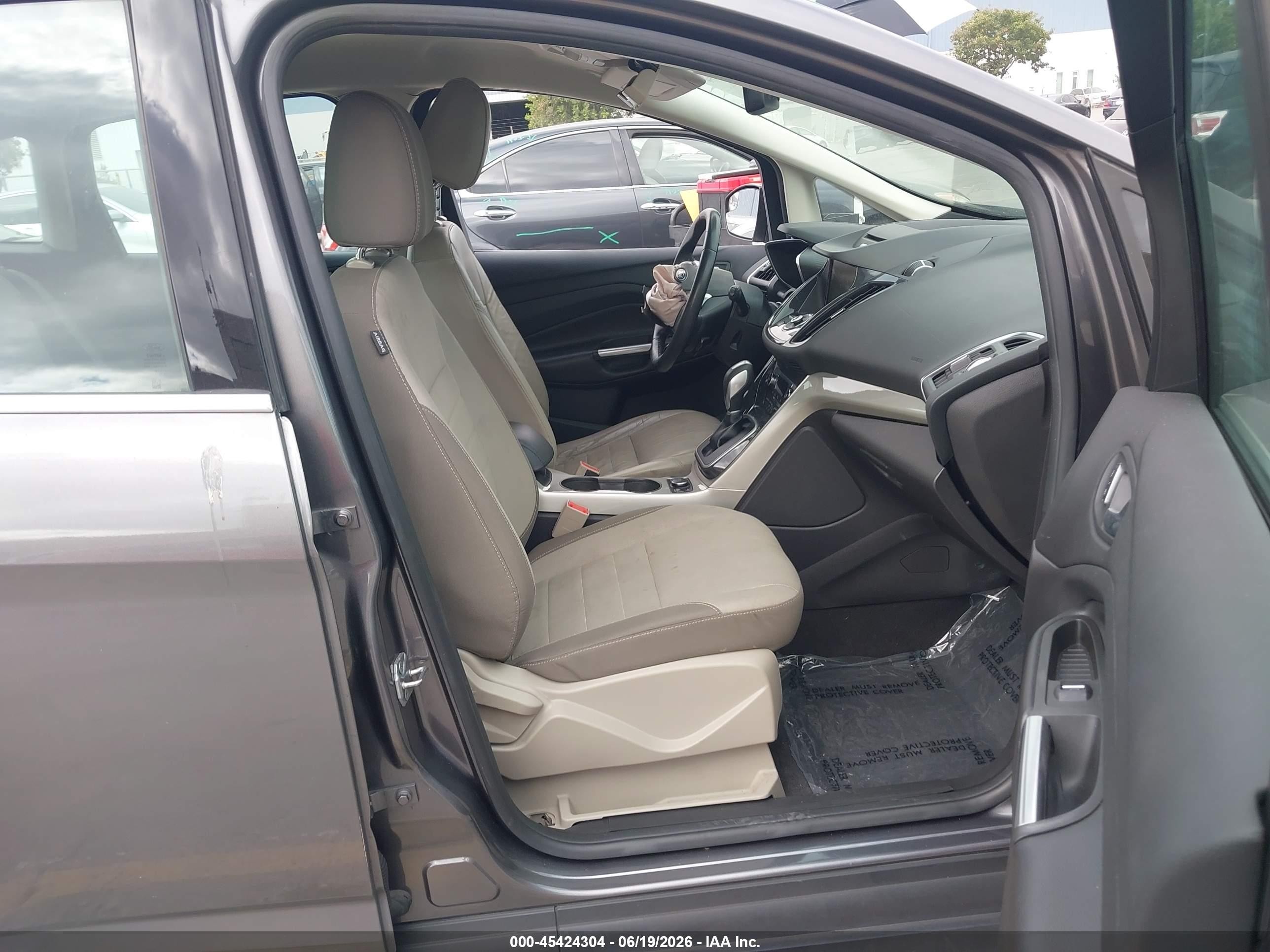 2013 Ford C-max Energi Sel Gray vin: 1FADP5CU3DL557214