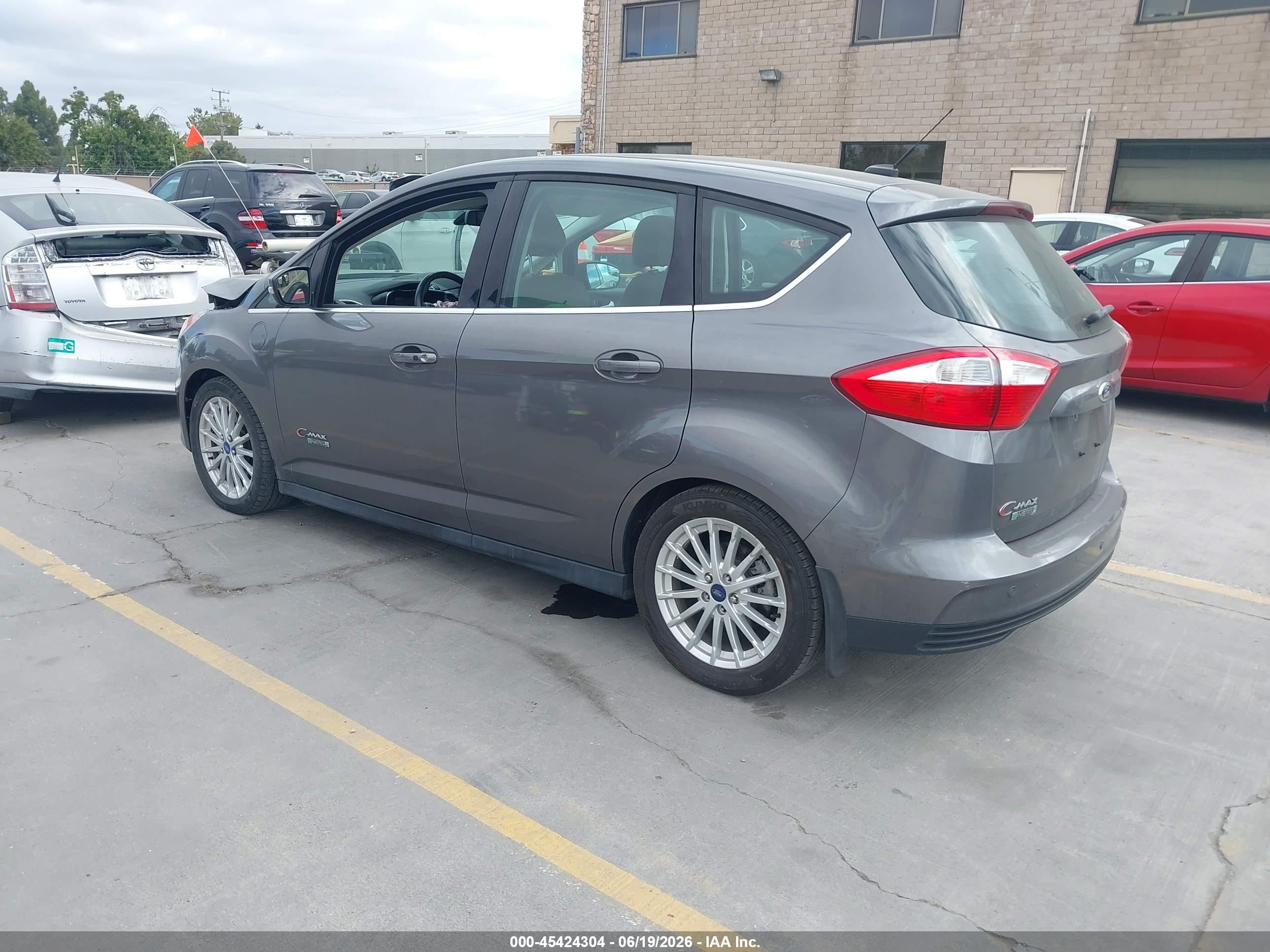 2013 Ford C-max Energi Sel Gray vin: 1FADP5CU3DL557214
