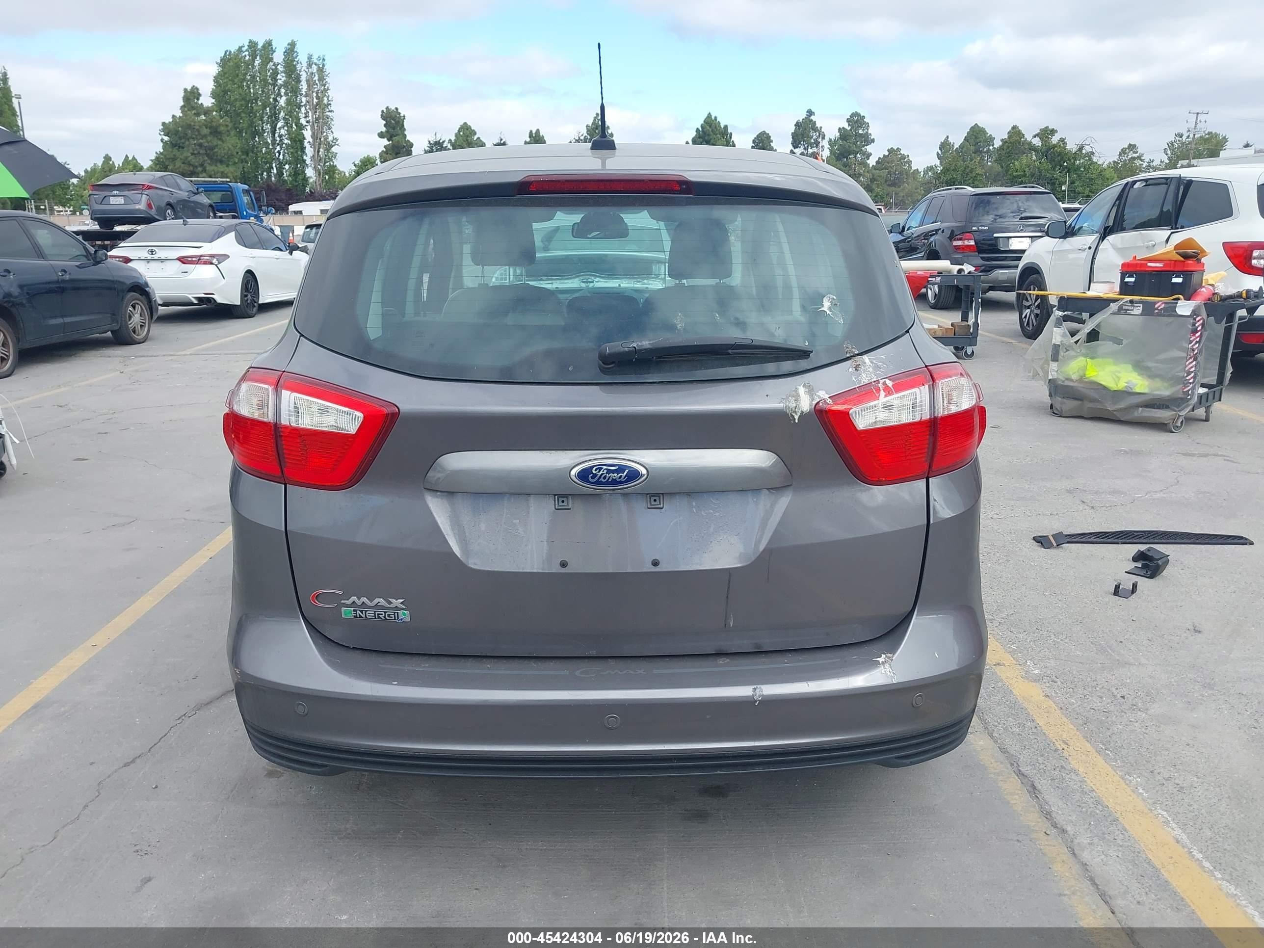2013 Ford C-max Energi Sel Gray vin: 1FADP5CU3DL557214