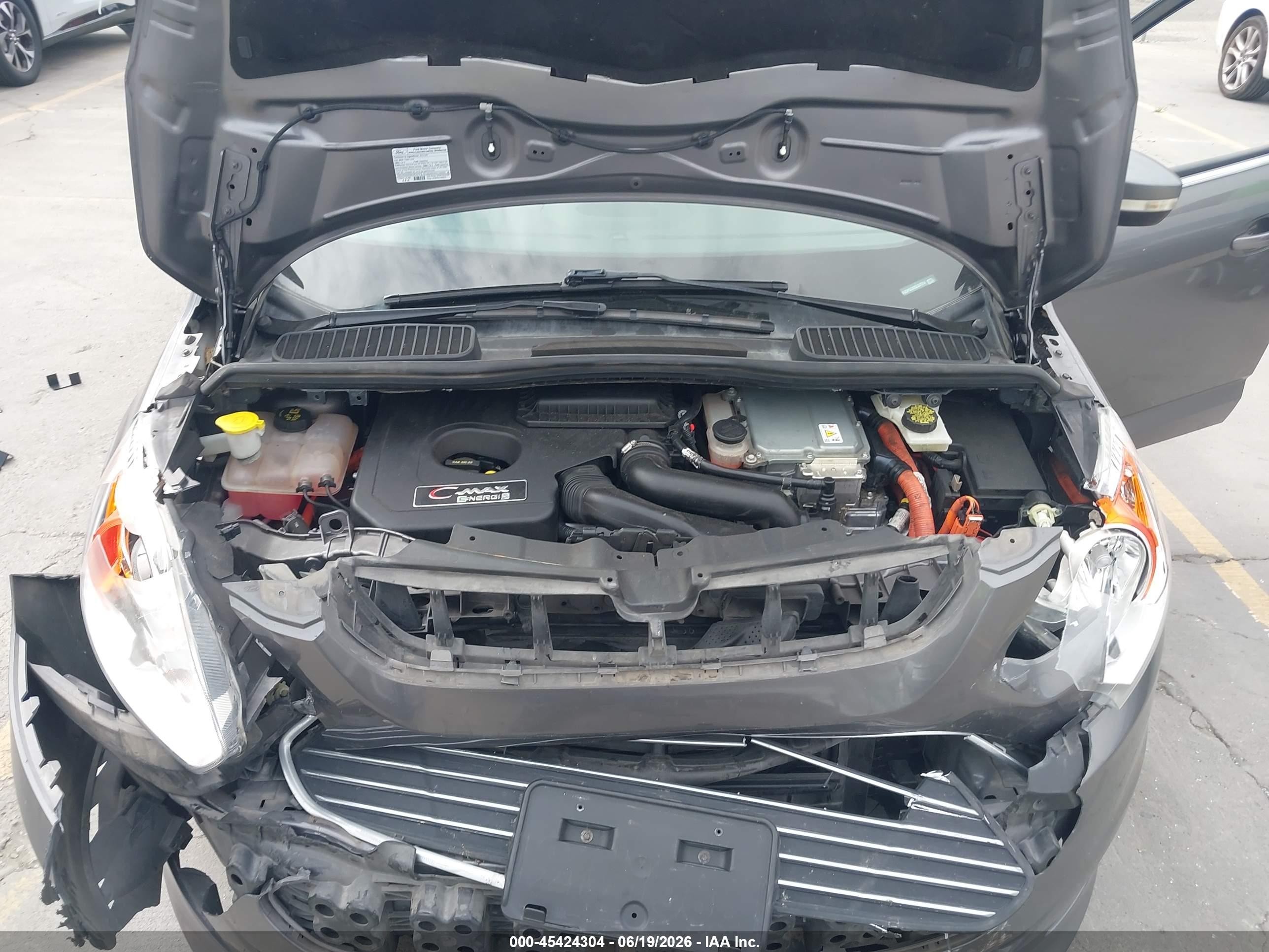 2013 Ford C-max Energi Sel Gray vin: 1FADP5CU3DL557214