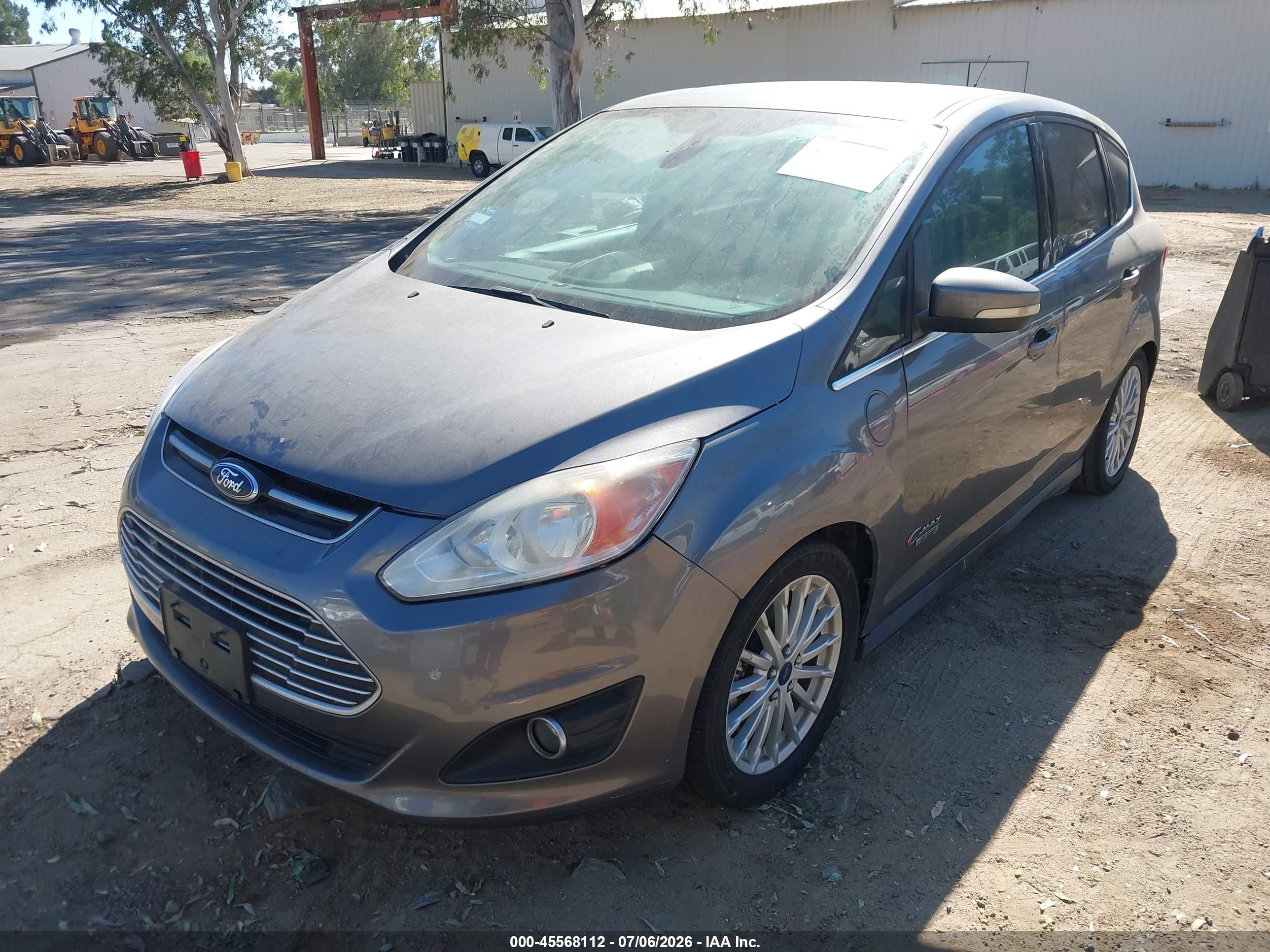 2014 Ford C-max Energi Sel Gray vin: 1FADP5CU3EL503185