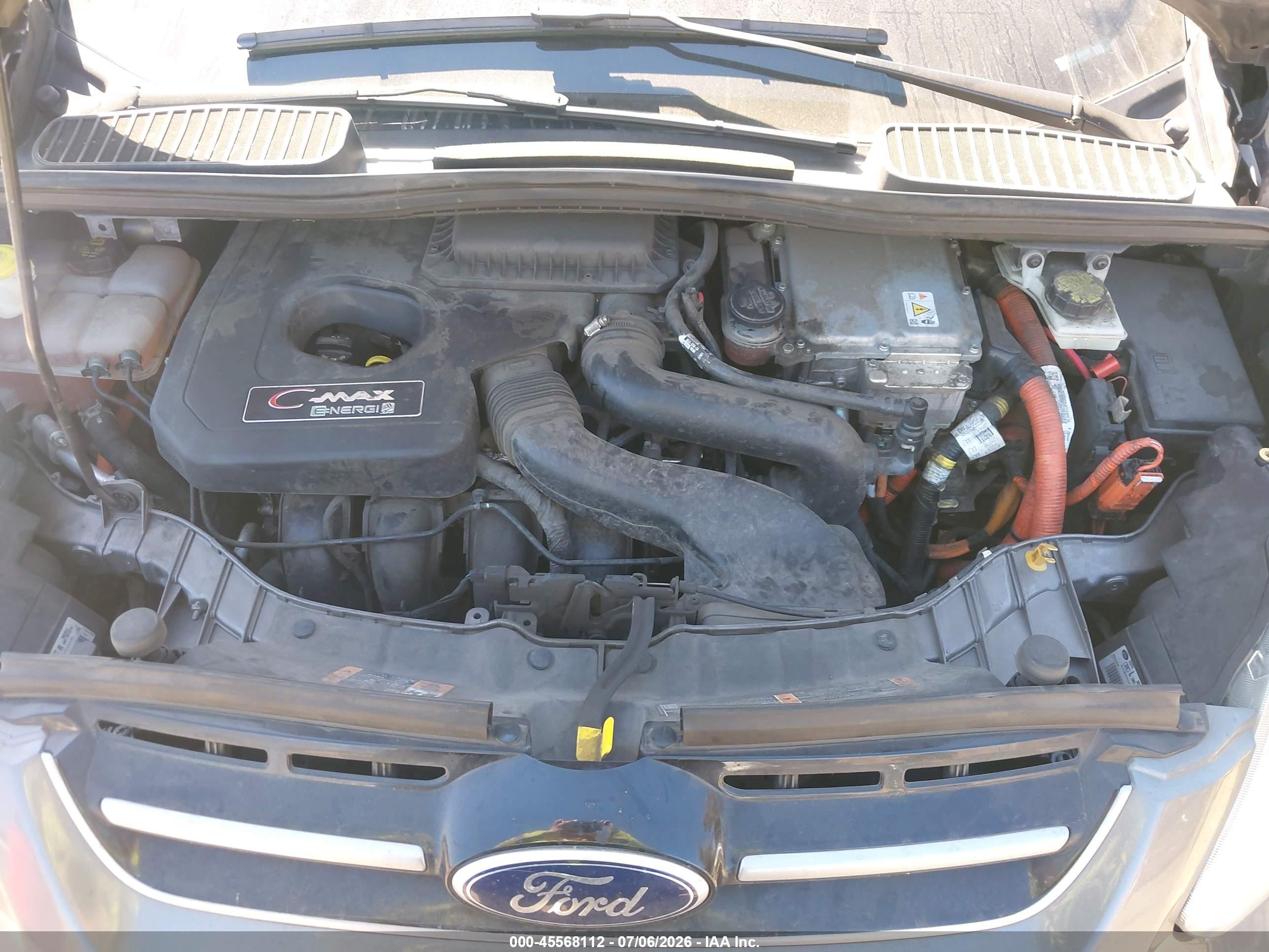 2014 Ford C-max Energi Sel Gray vin: 1FADP5CU3EL503185