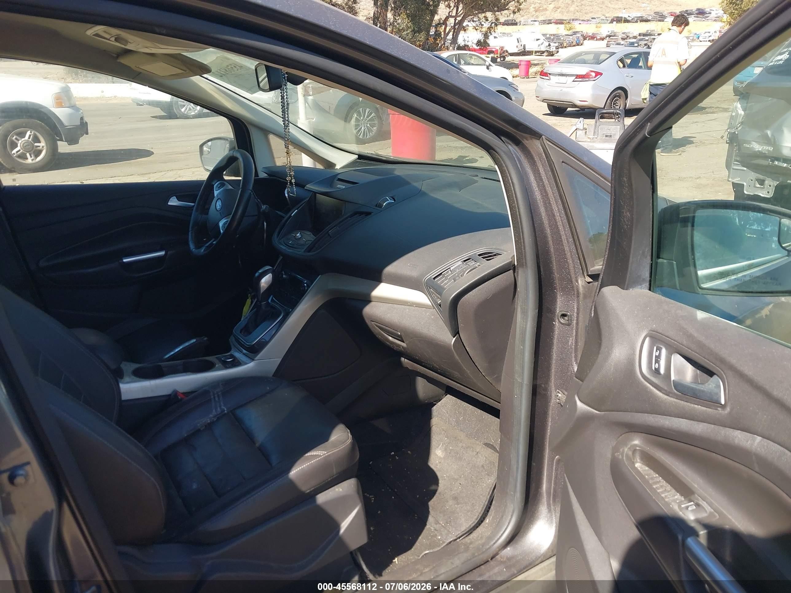 2014 Ford C-max Energi Sel Gray vin: 1FADP5CU3EL503185