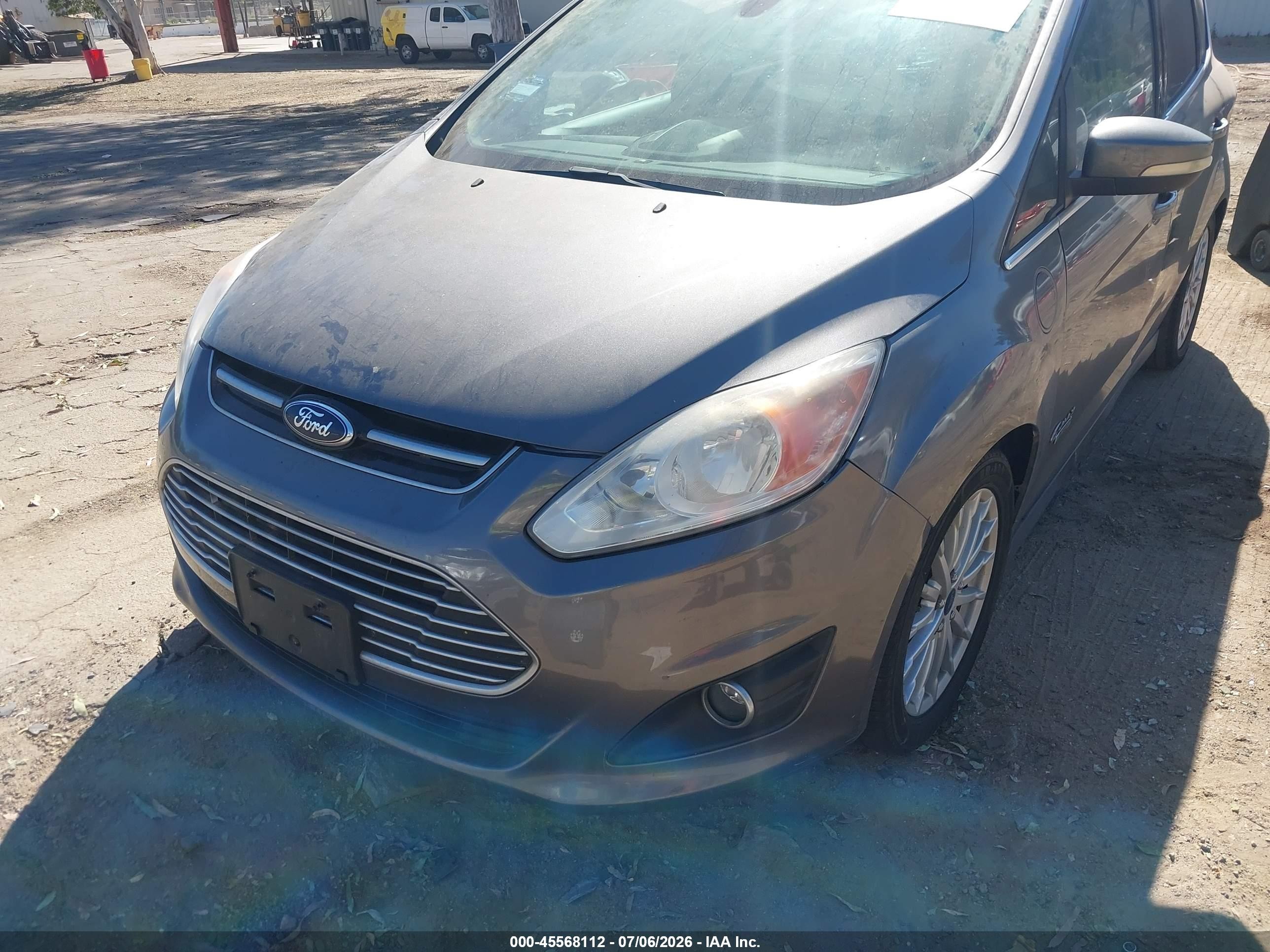 2014 Ford C-max Energi Sel Gray vin: 1FADP5CU3EL503185