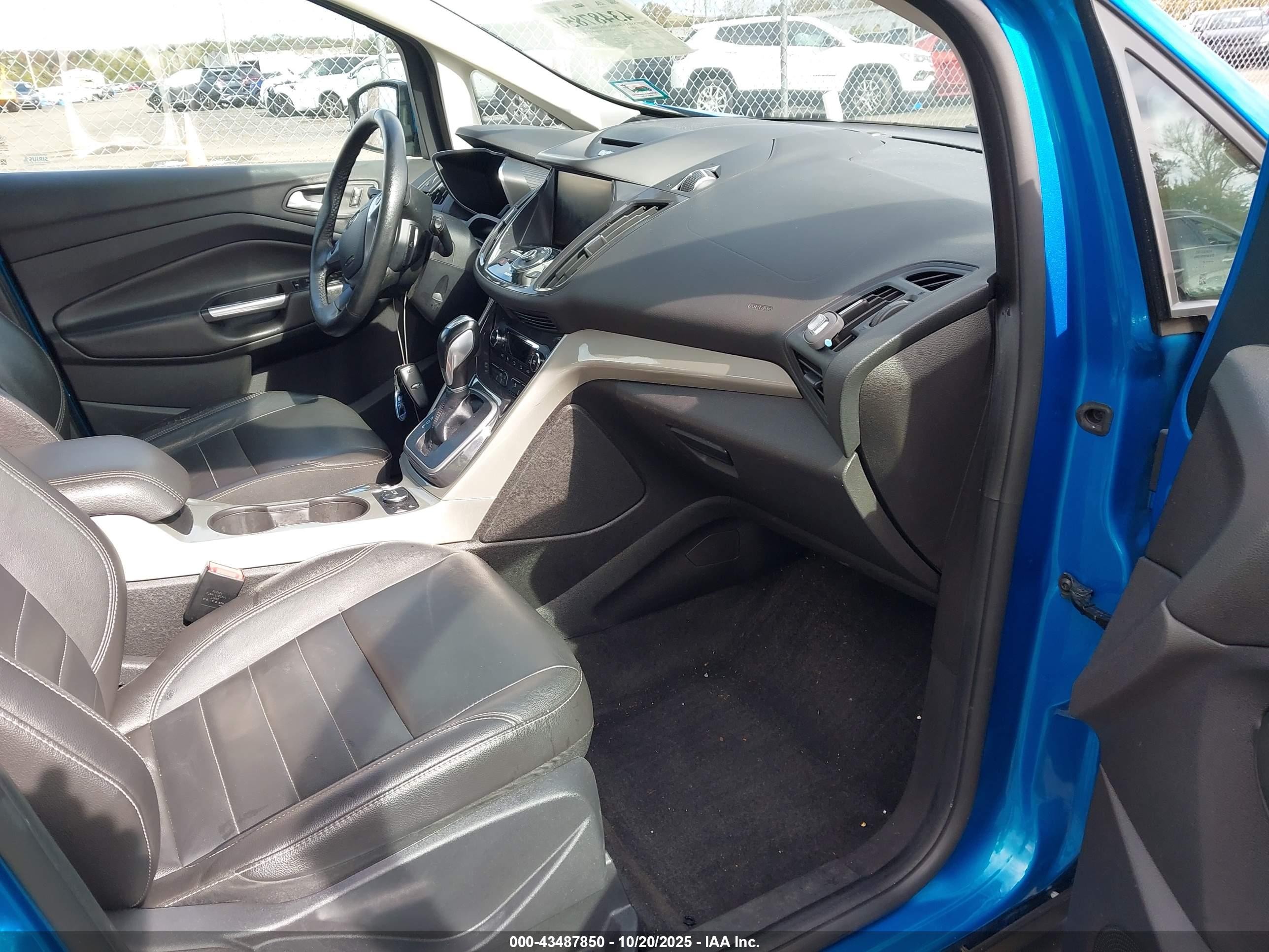 2014 Ford C-max Energi Sel Blue vin: 1FADP5CU3EL503672