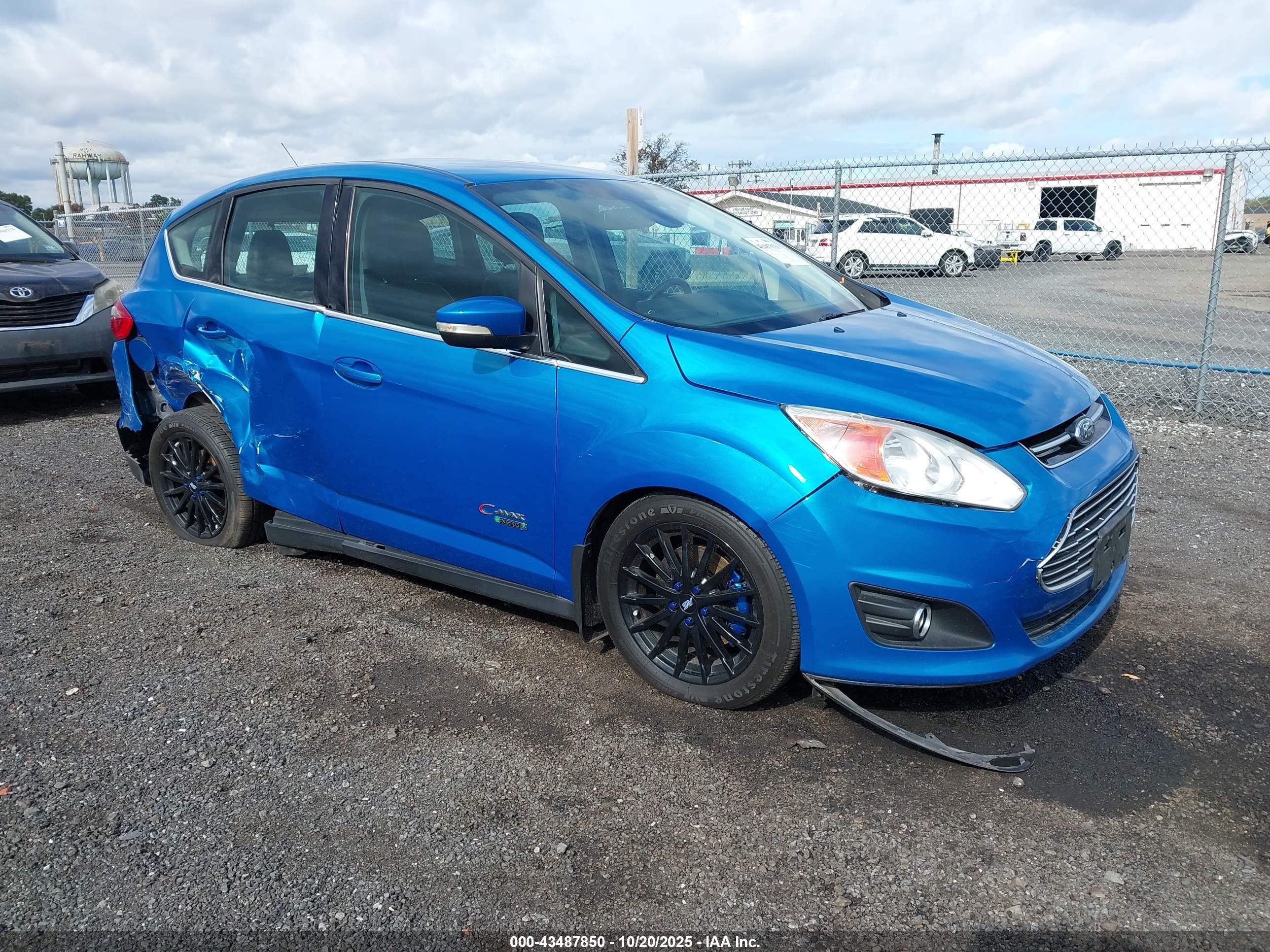 2014 Ford C-max Energi Sel Blue vin: 1FADP5CU3EL503672
