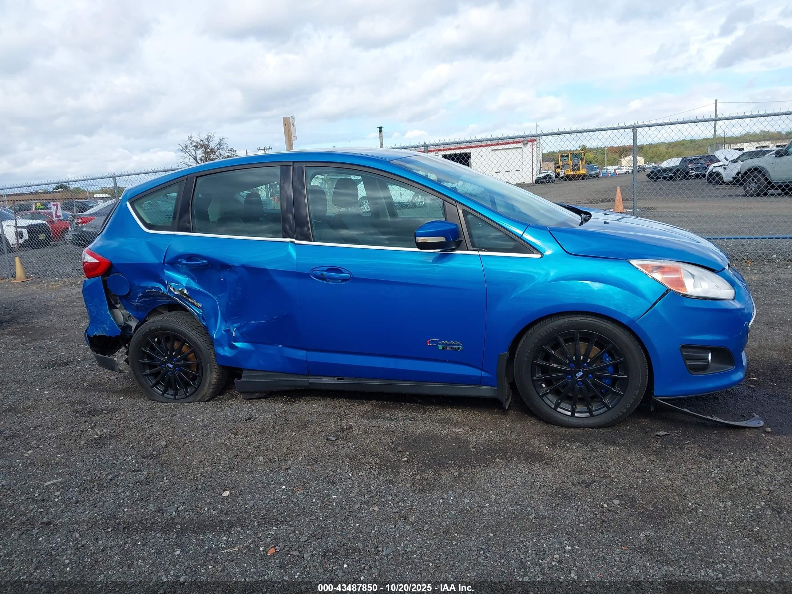 2014 Ford C-max Energi Sel Blue vin: 1FADP5CU3EL503672