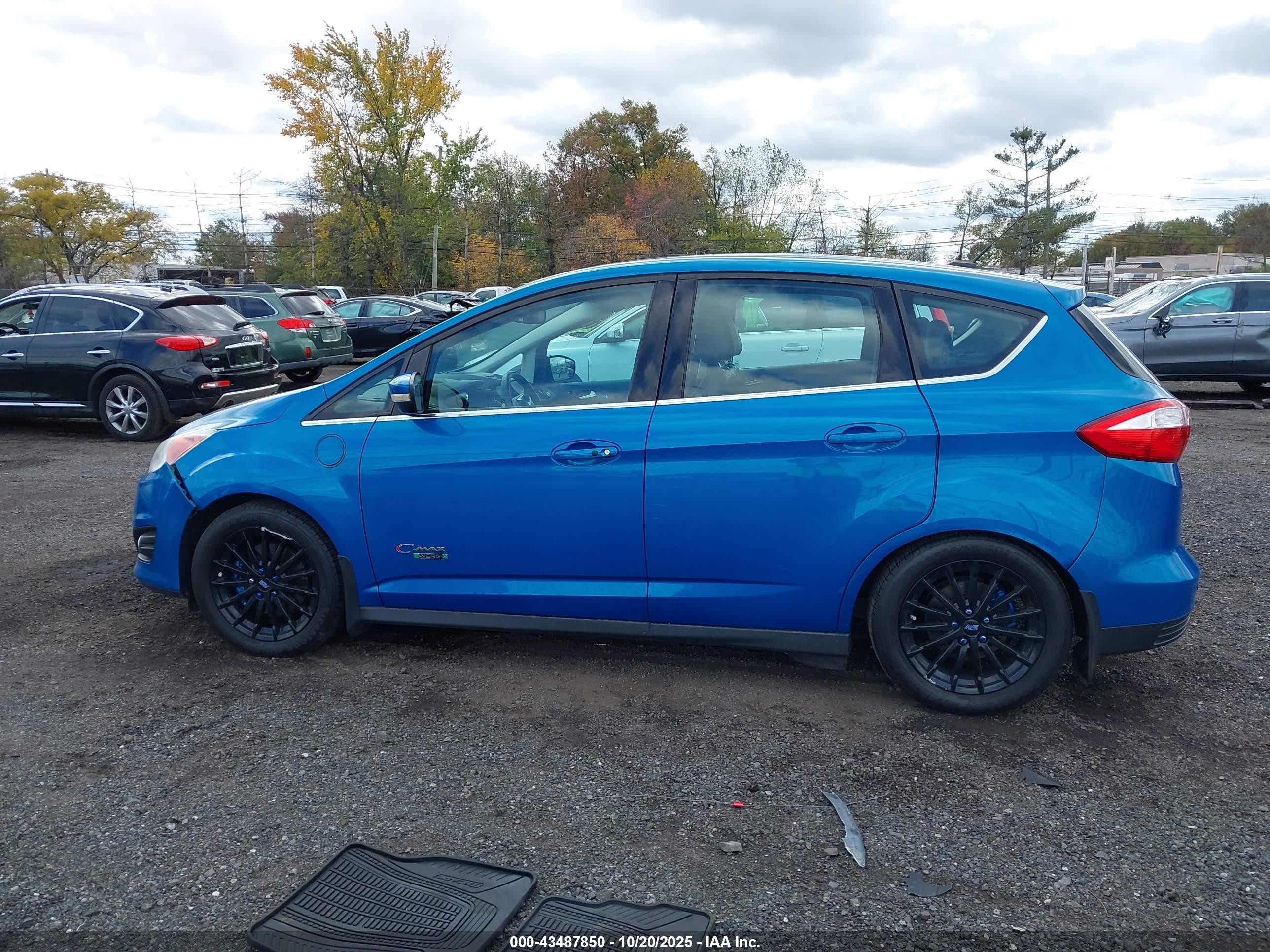 2014 Ford C-max Energi Sel Blue vin: 1FADP5CU3EL503672