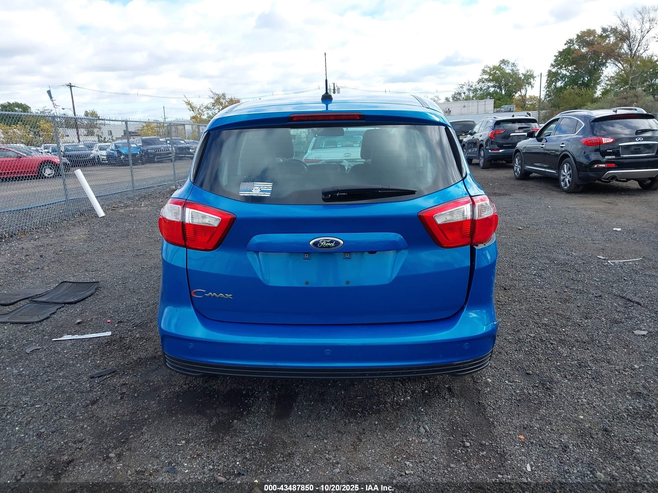 2014 Ford C-max Energi Sel Blue vin: 1FADP5CU3EL503672