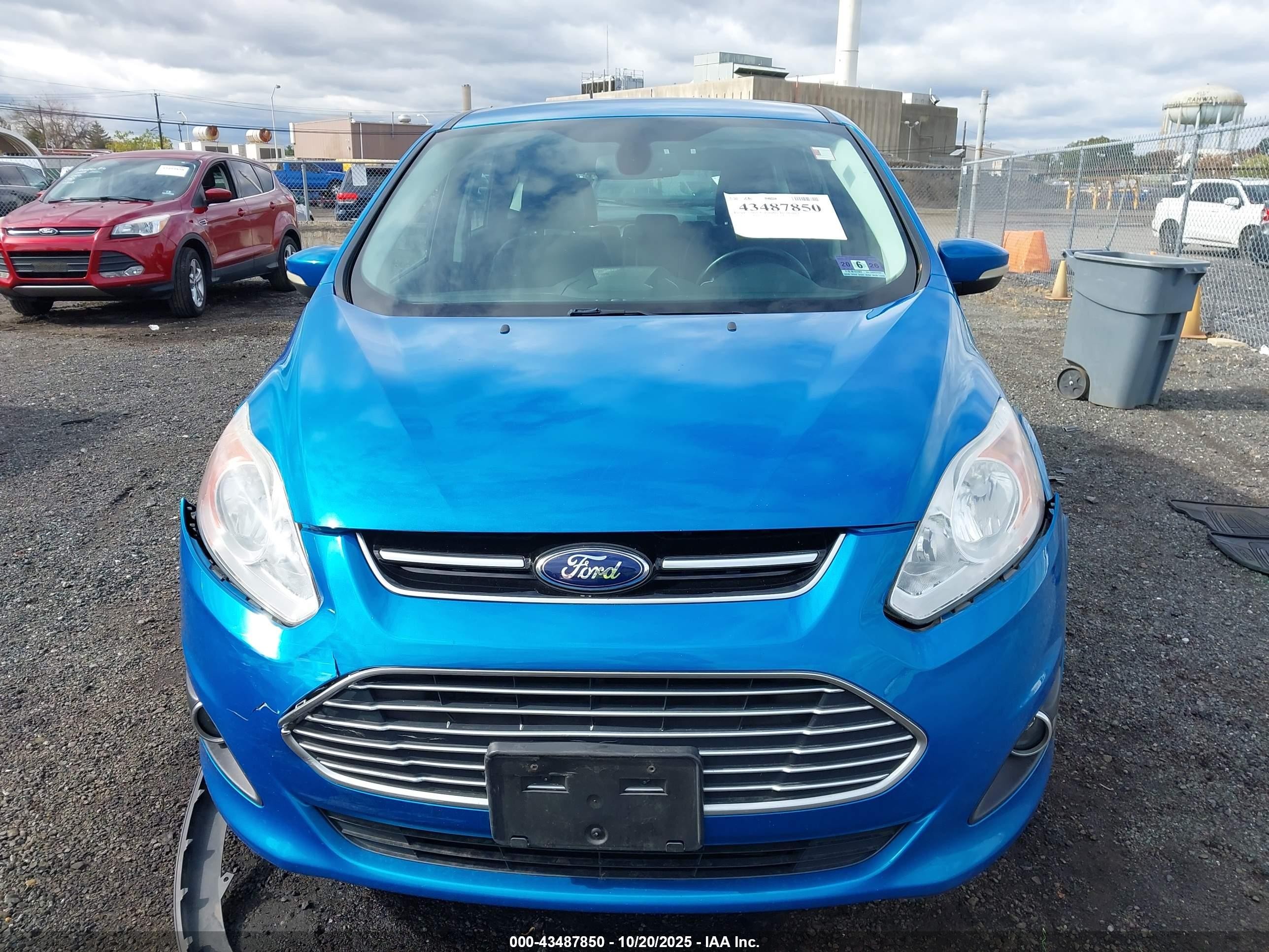 2014 Ford C-max Energi Sel Blue vin: 1FADP5CU3EL503672