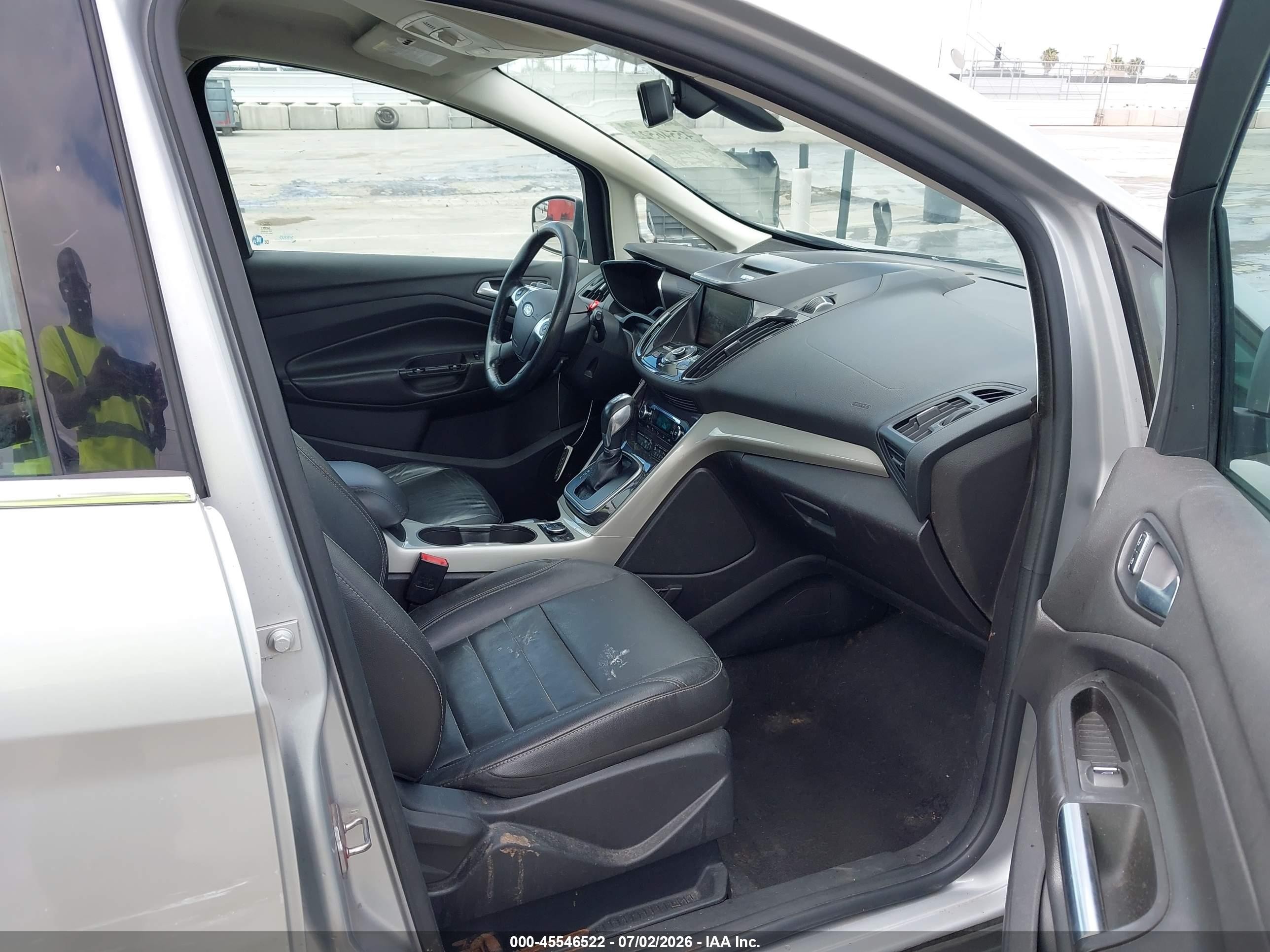 2014 Ford C-max Energi Sel Silver vin: 1FADP5CU3EL513330
