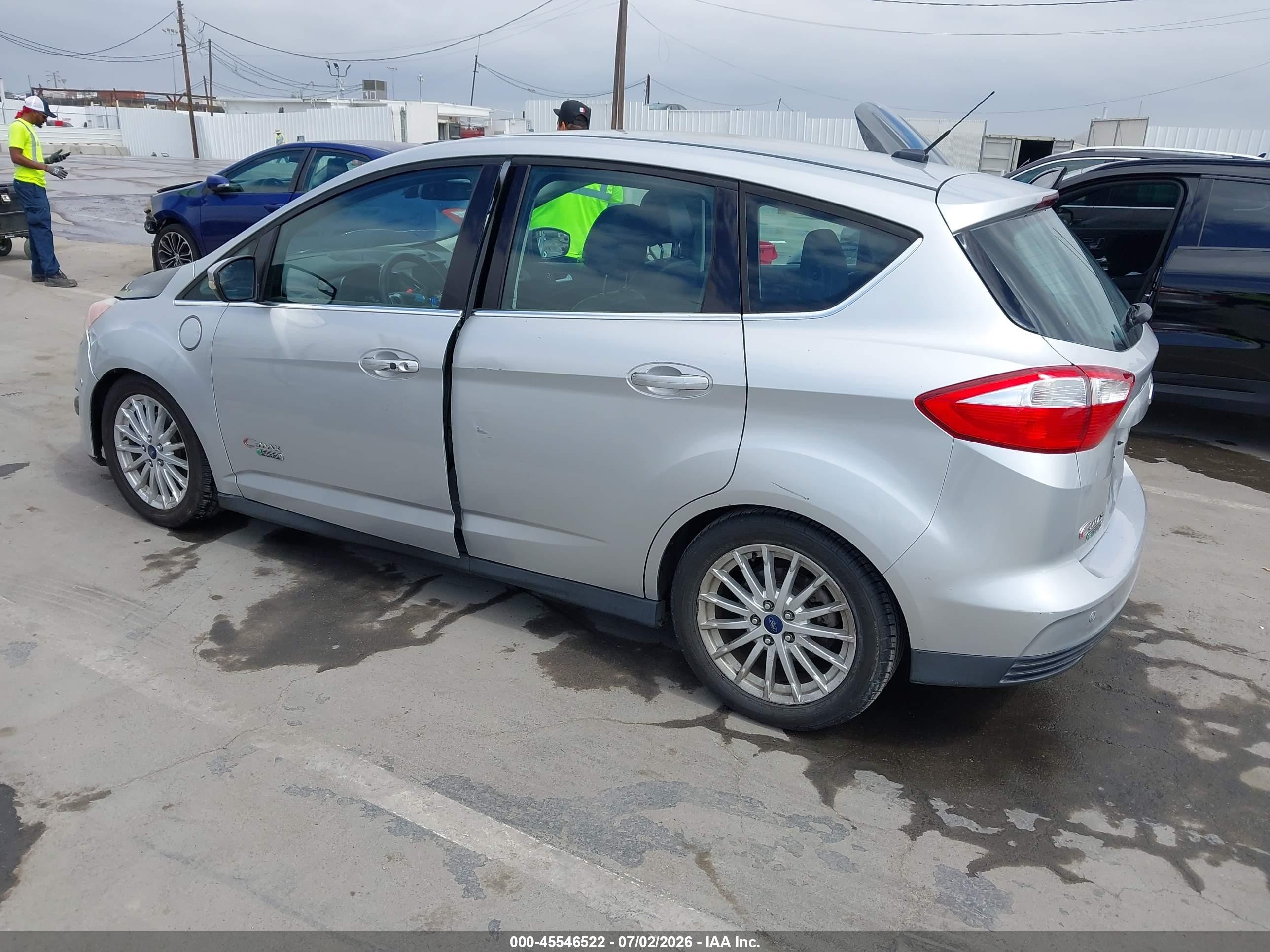 2014 Ford C-max Energi Sel Silver vin: 1FADP5CU3EL513330