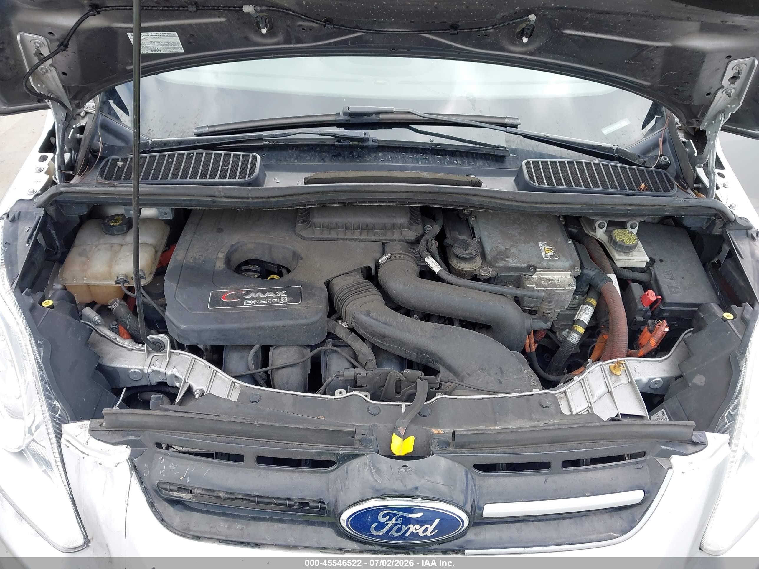 2014 Ford C-max Energi Sel Silver vin: 1FADP5CU3EL513330