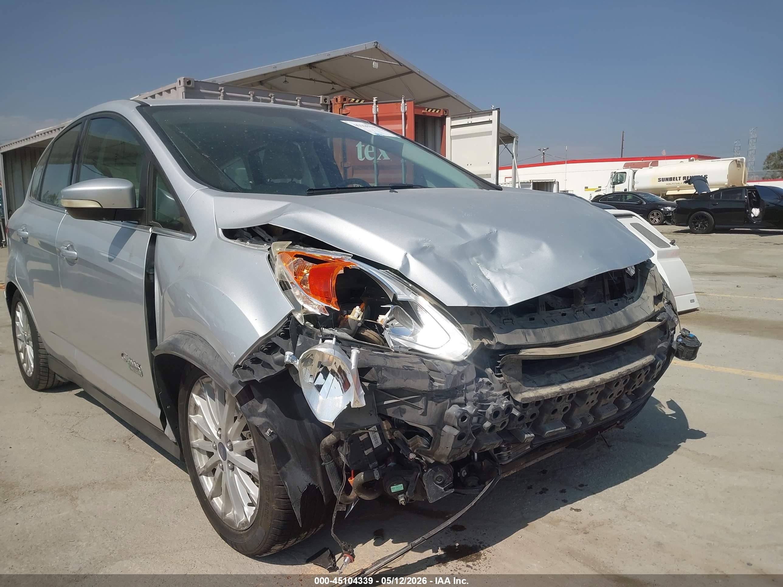2014 Ford C-max Energi Sel Silver vin: 1FADP5CU3EL518673