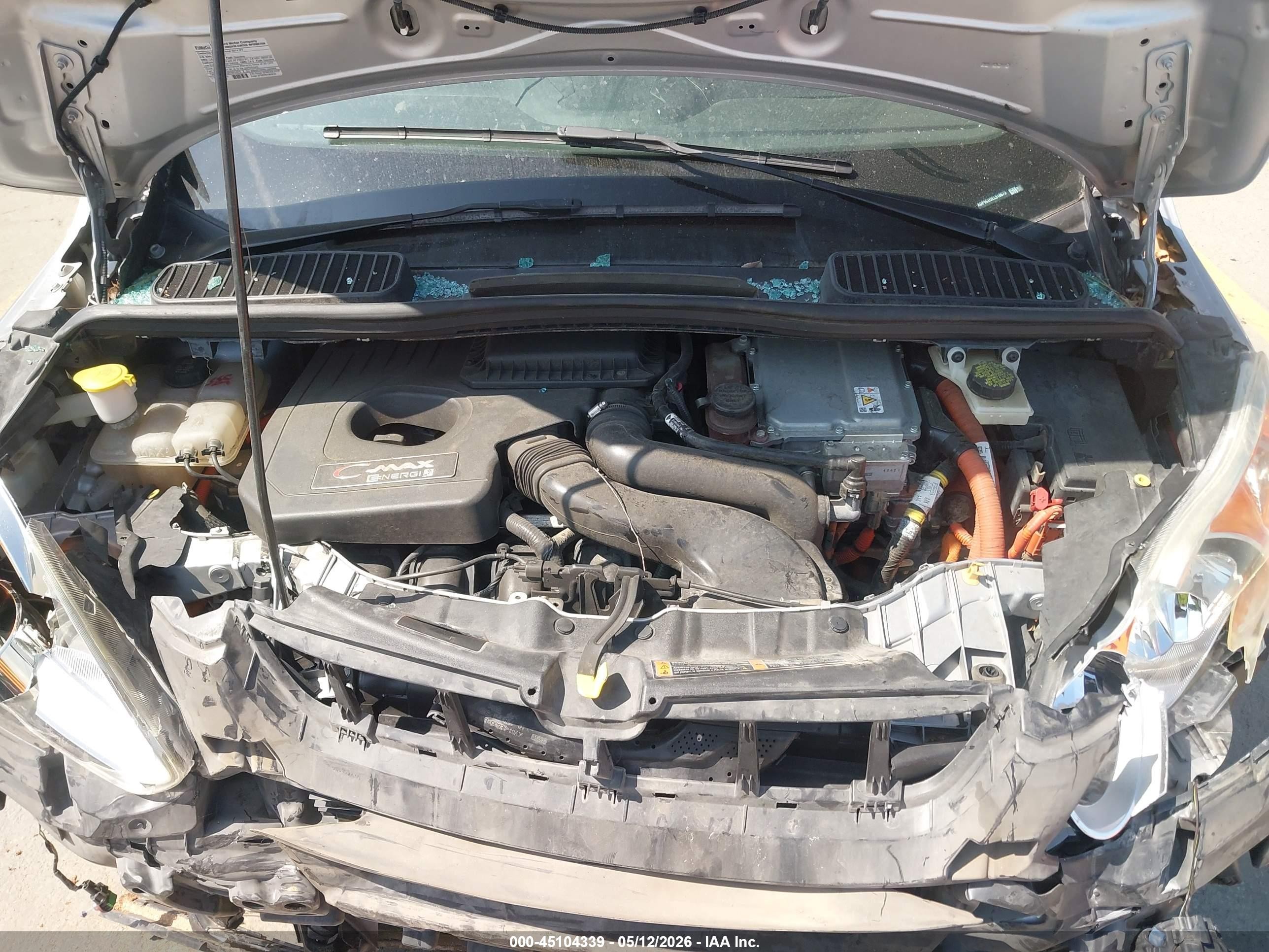 2014 Ford C-max Energi Sel Silver vin: 1FADP5CU3EL518673