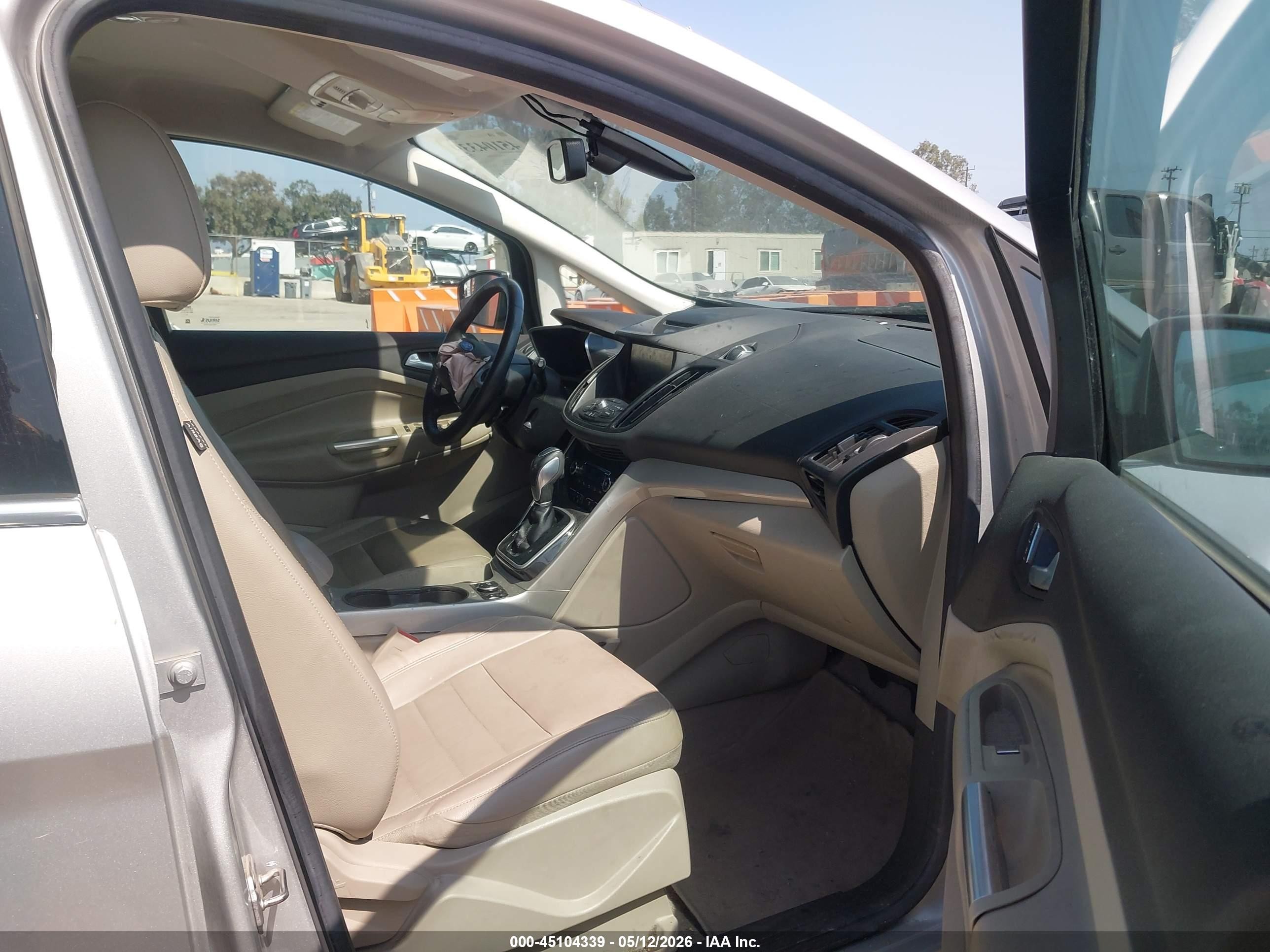 2014 Ford C-max Energi Sel Silver vin: 1FADP5CU3EL518673