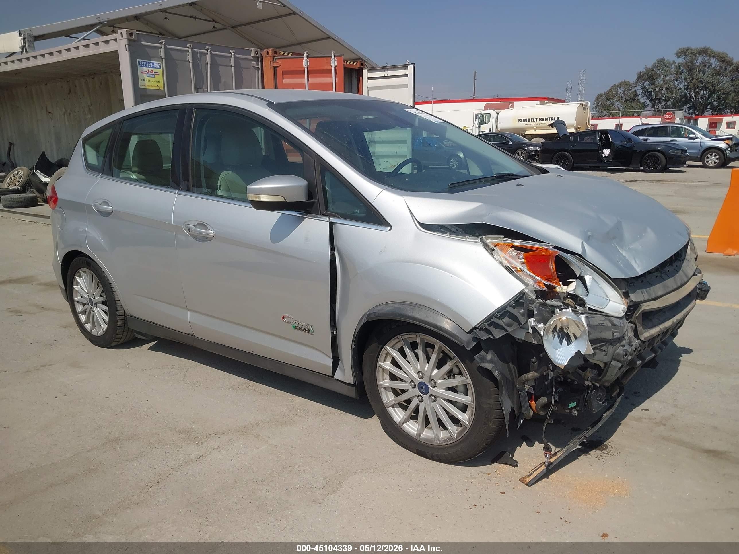 2014 Ford C-max Energi Sel Silver vin: 1FADP5CU3EL518673