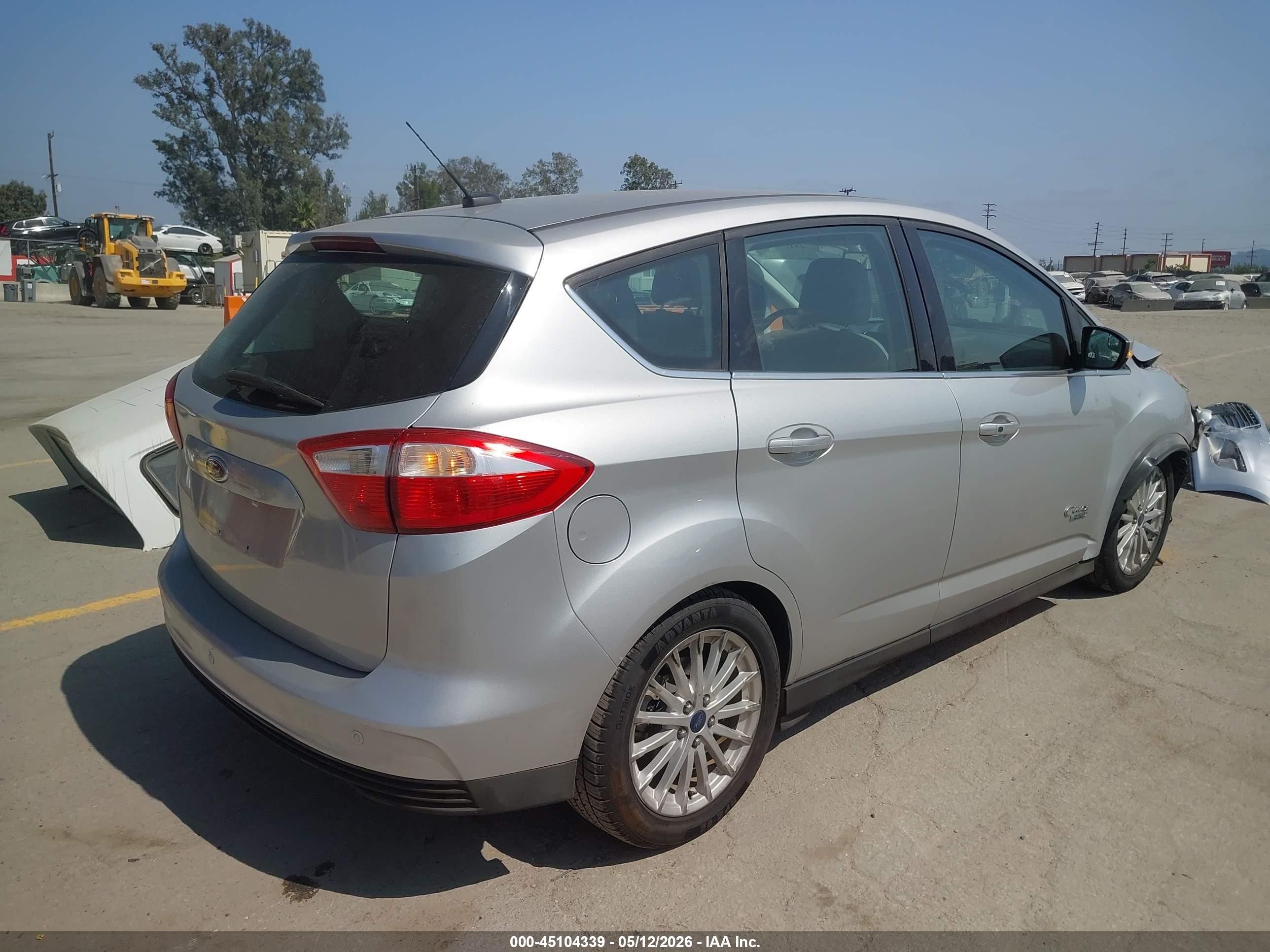 2014 Ford C-max Energi Sel Silver vin: 1FADP5CU3EL518673