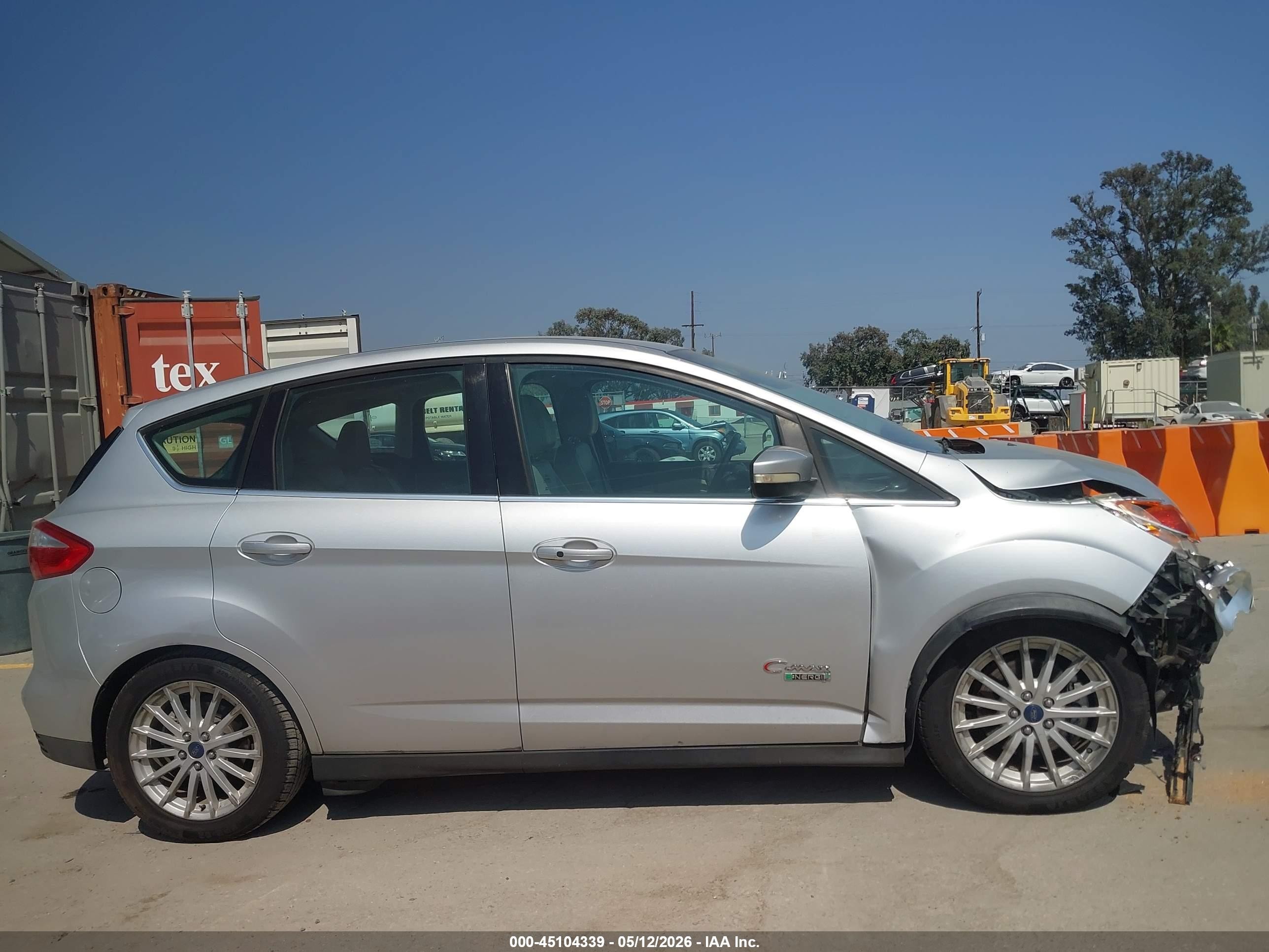 2014 Ford C-max Energi Sel Silver vin: 1FADP5CU3EL518673