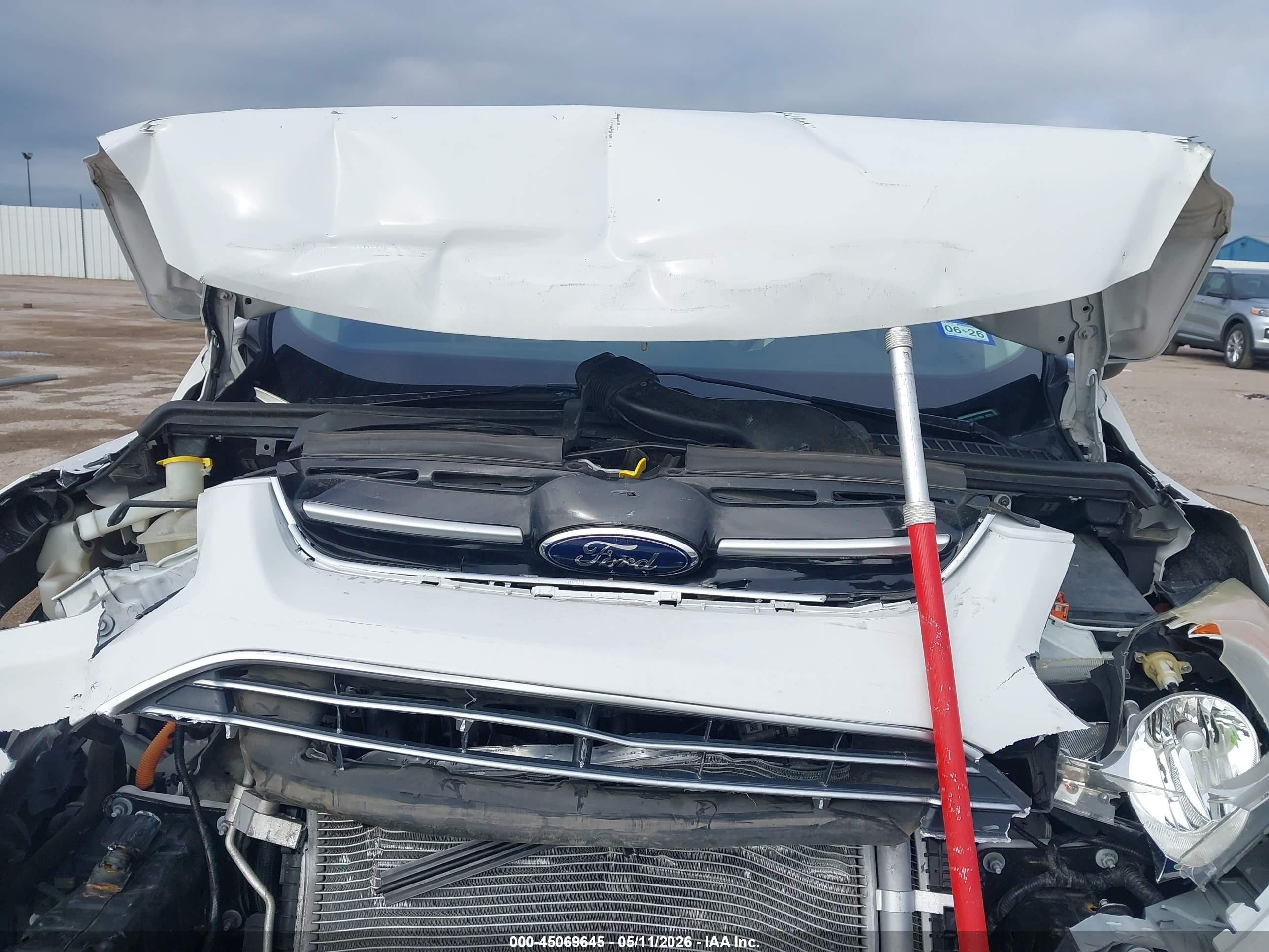 2013 Ford C-max Energi Sel White vin: 1FADP5CU4DL521399