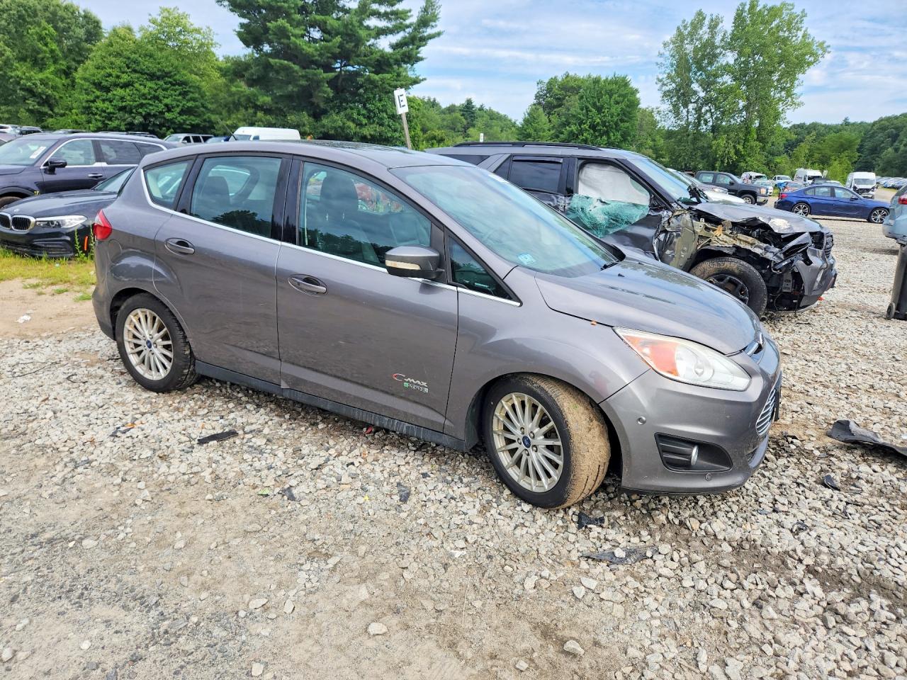 2014 Ford C-max Premium Gray vin: 1FADP5CU4EL500182