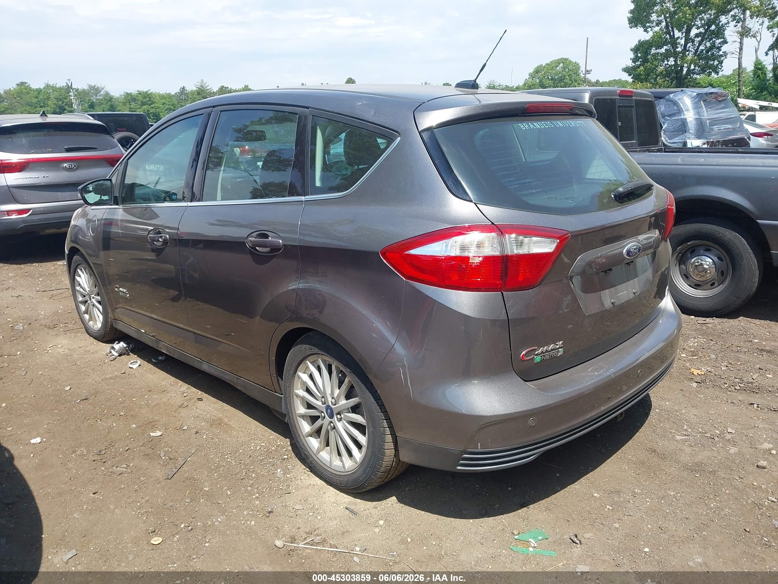 2014 Ford C-max Energi Sel Gray vin: 1FADP5CU4EL508329